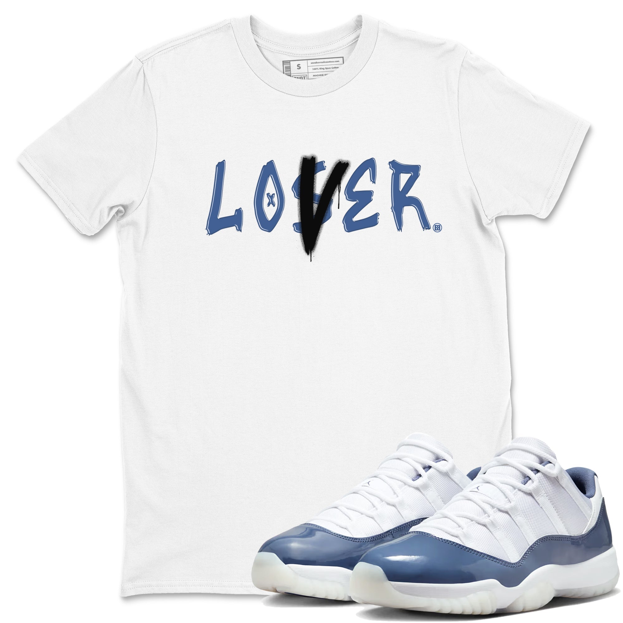 Loser Lover snkmatch Tees - Air Jordan 11 Diffused Blue