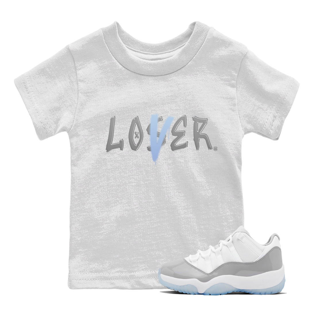 Loser Lover Kids Tops - Air Jordan 11 White Cement