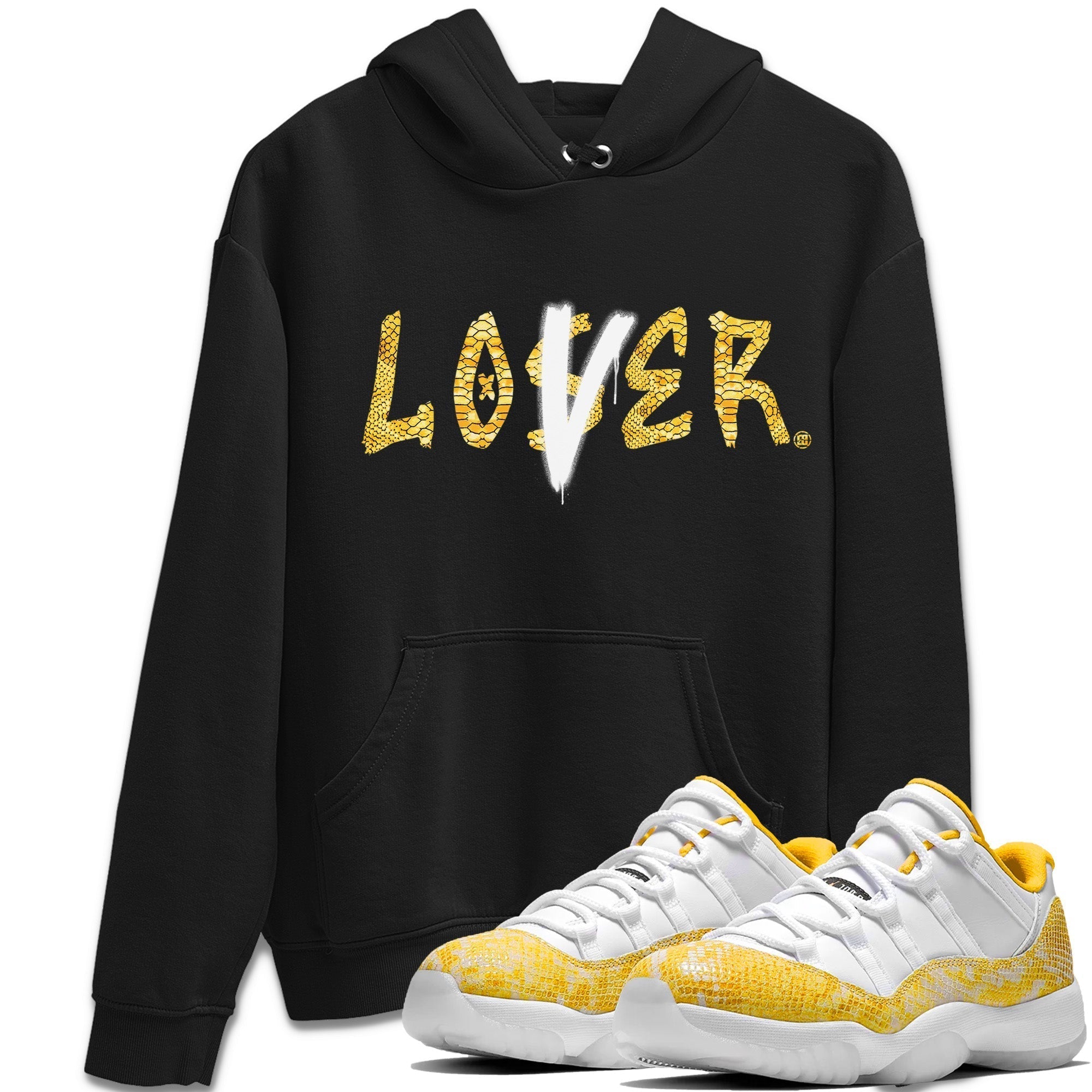 Loser Lover Unisex Tops - Air Jordan 11 Yellow Python