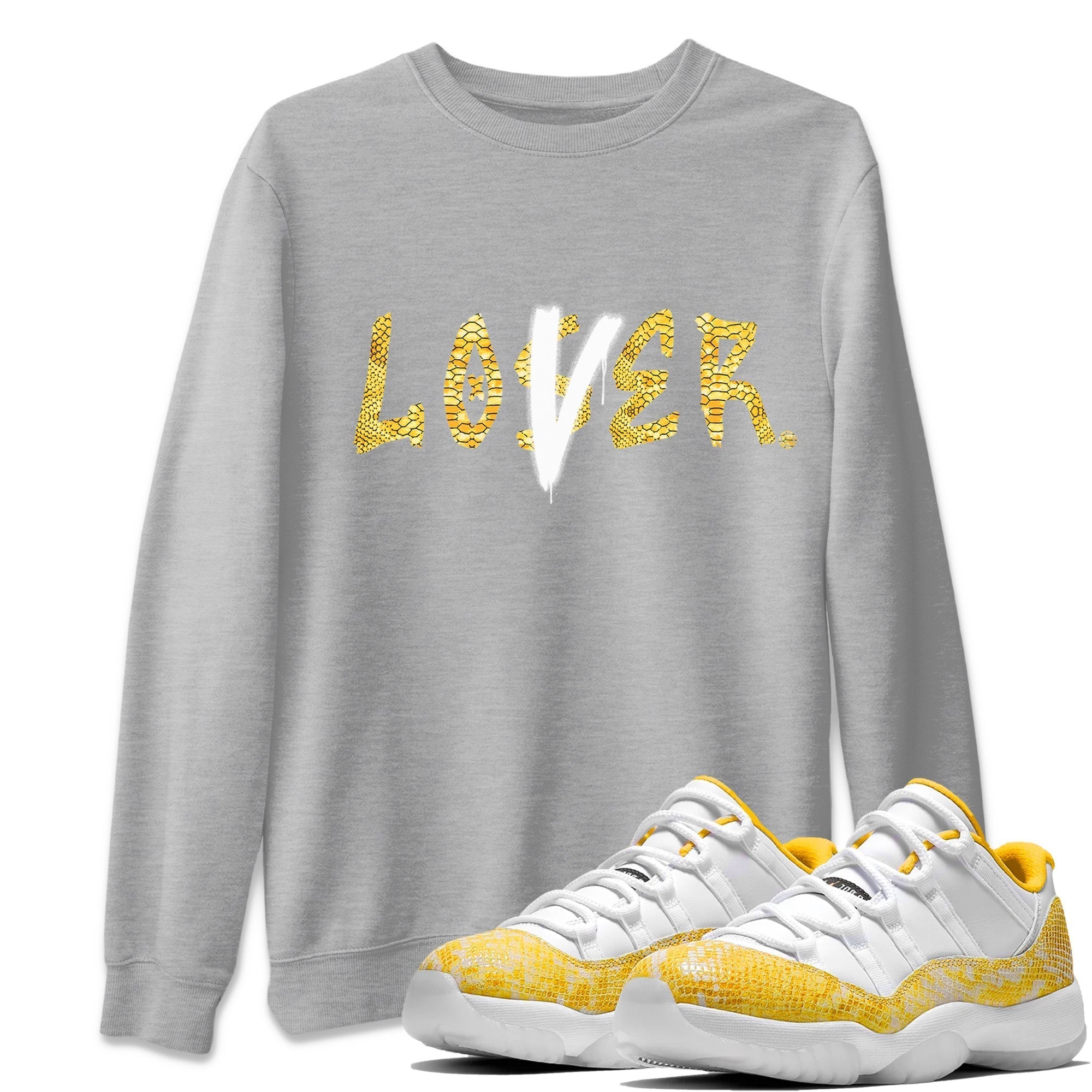 Loser Lover Unisex Tops - Air Jordan 11 Yellow Python