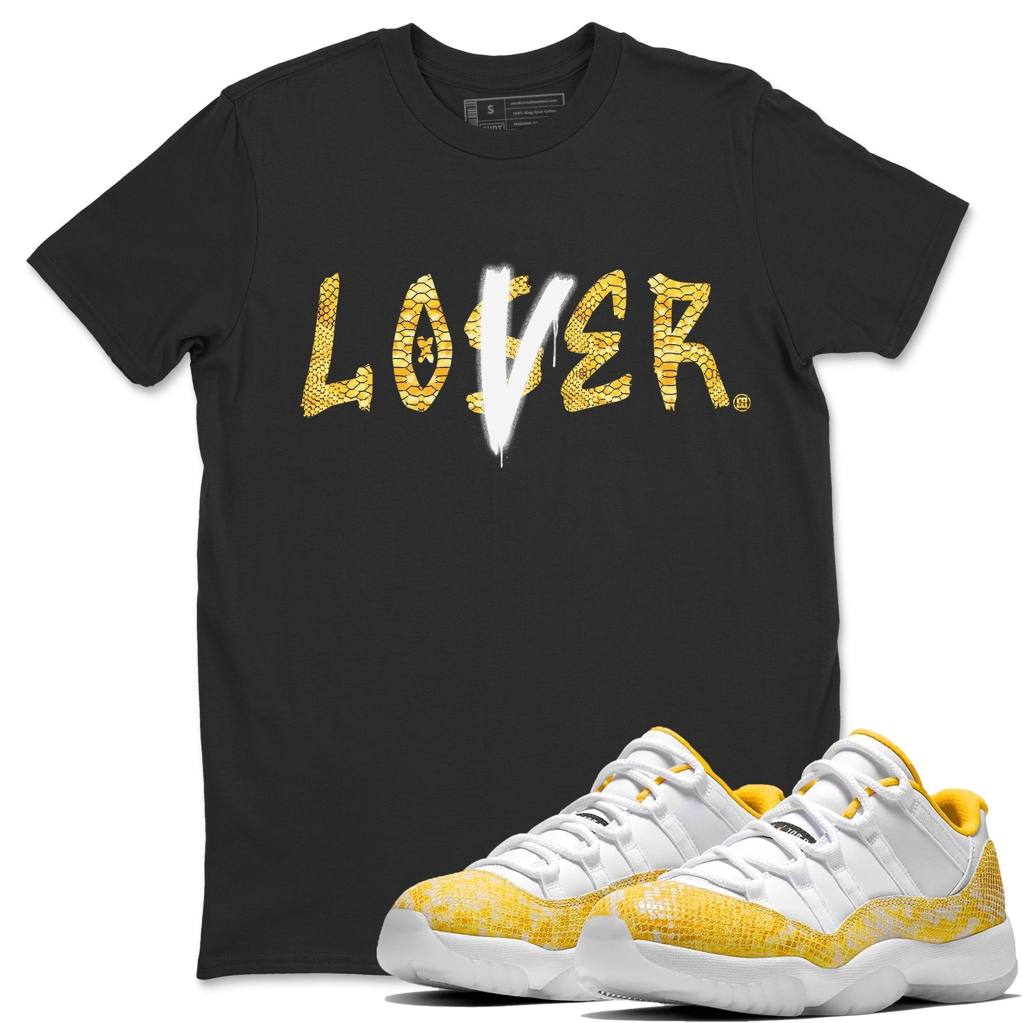 Loser Lover Unisex Tops - Air Jordan 11 Yellow Python