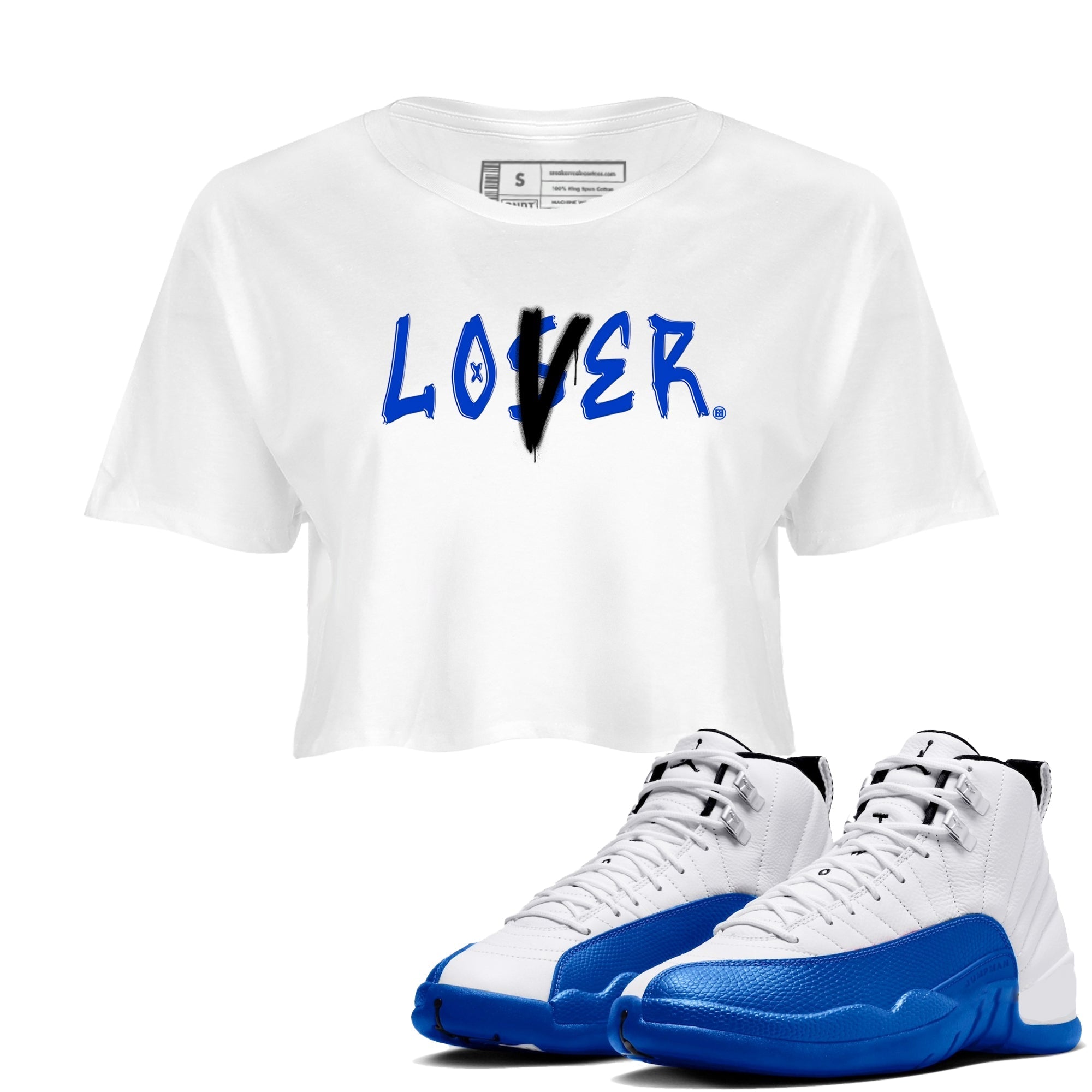 Loser Lover snkmatch Women's Top - Air Jordan 12 Blueberry
