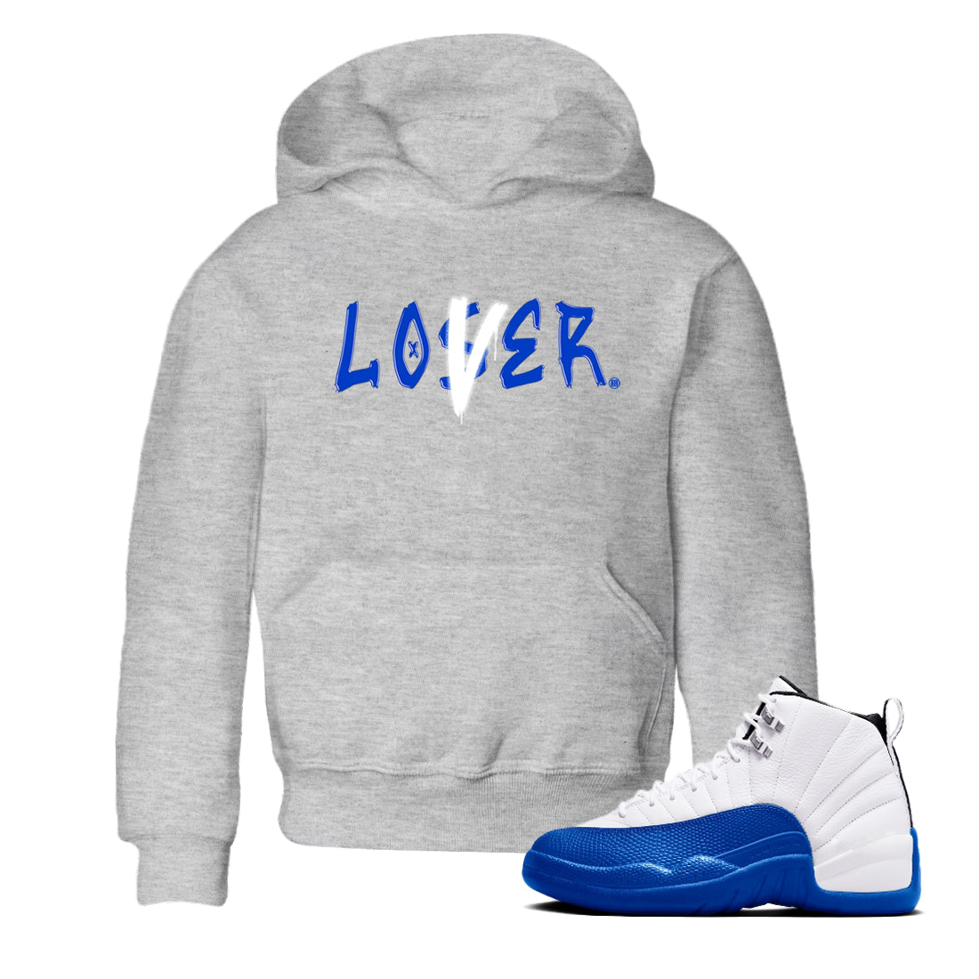 Loser Lover snkmatch Tees Kids - Air Jordan 12 Blueberry