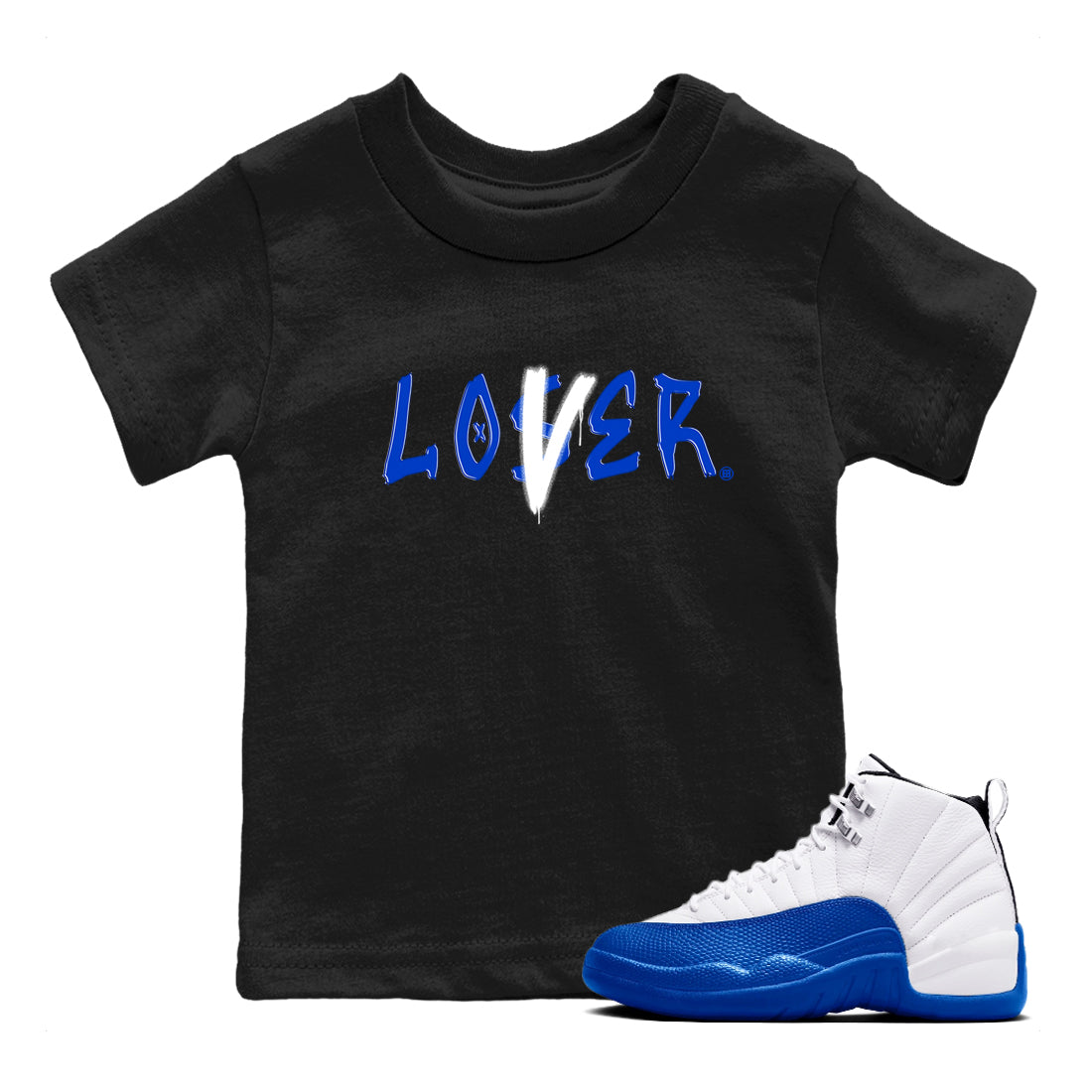 Loser Lover snkmatch Tees Kids - Air Jordan 12 Blueberry