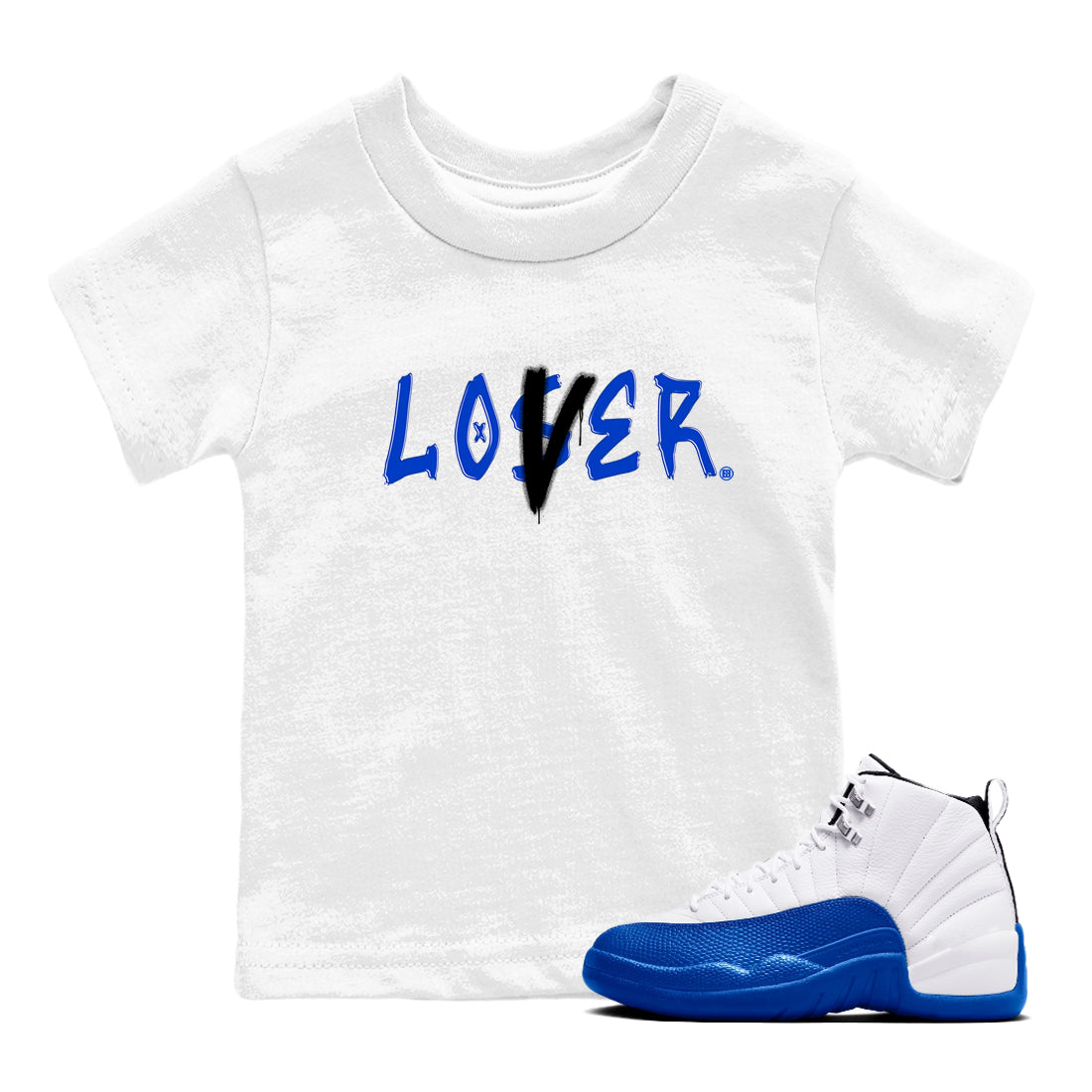 Loser Lover snkmatch Tees Kids - Air Jordan 12 Blueberry