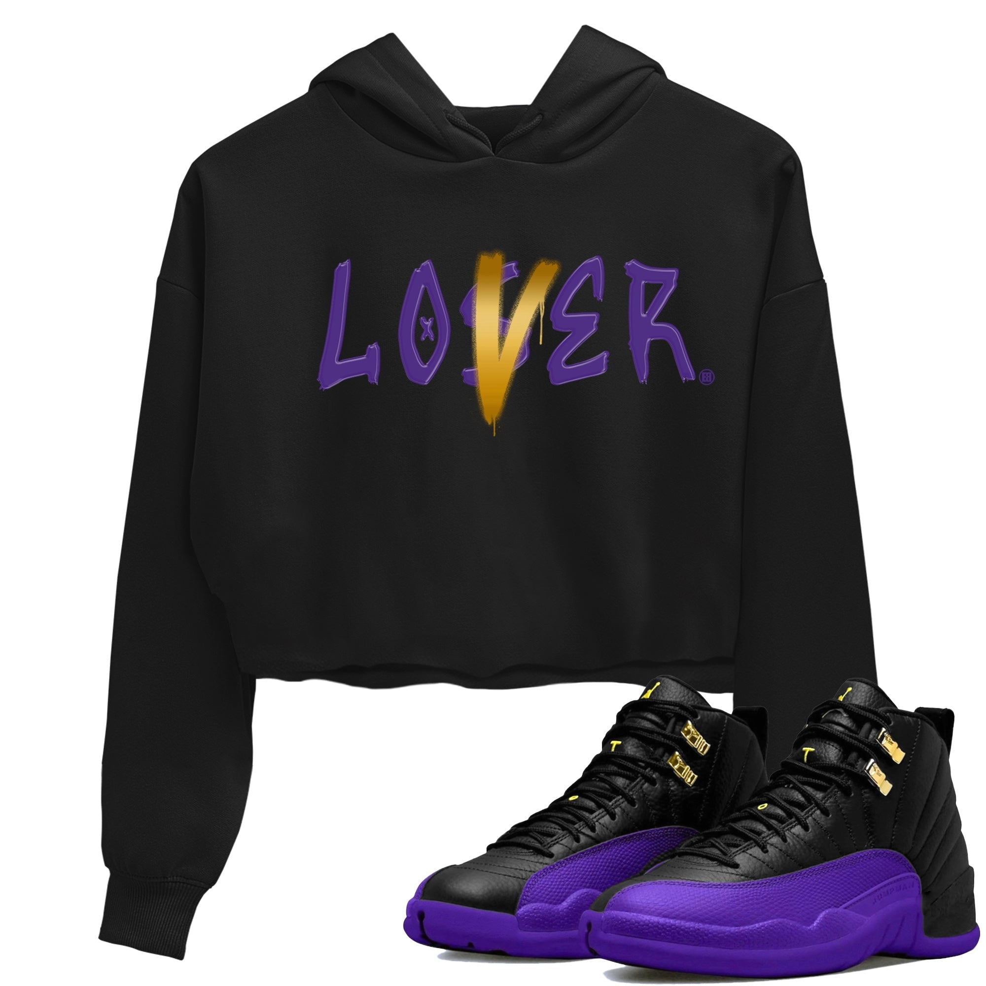 Loser Lover Women's Tops - Air Jordan 12 Field Purple