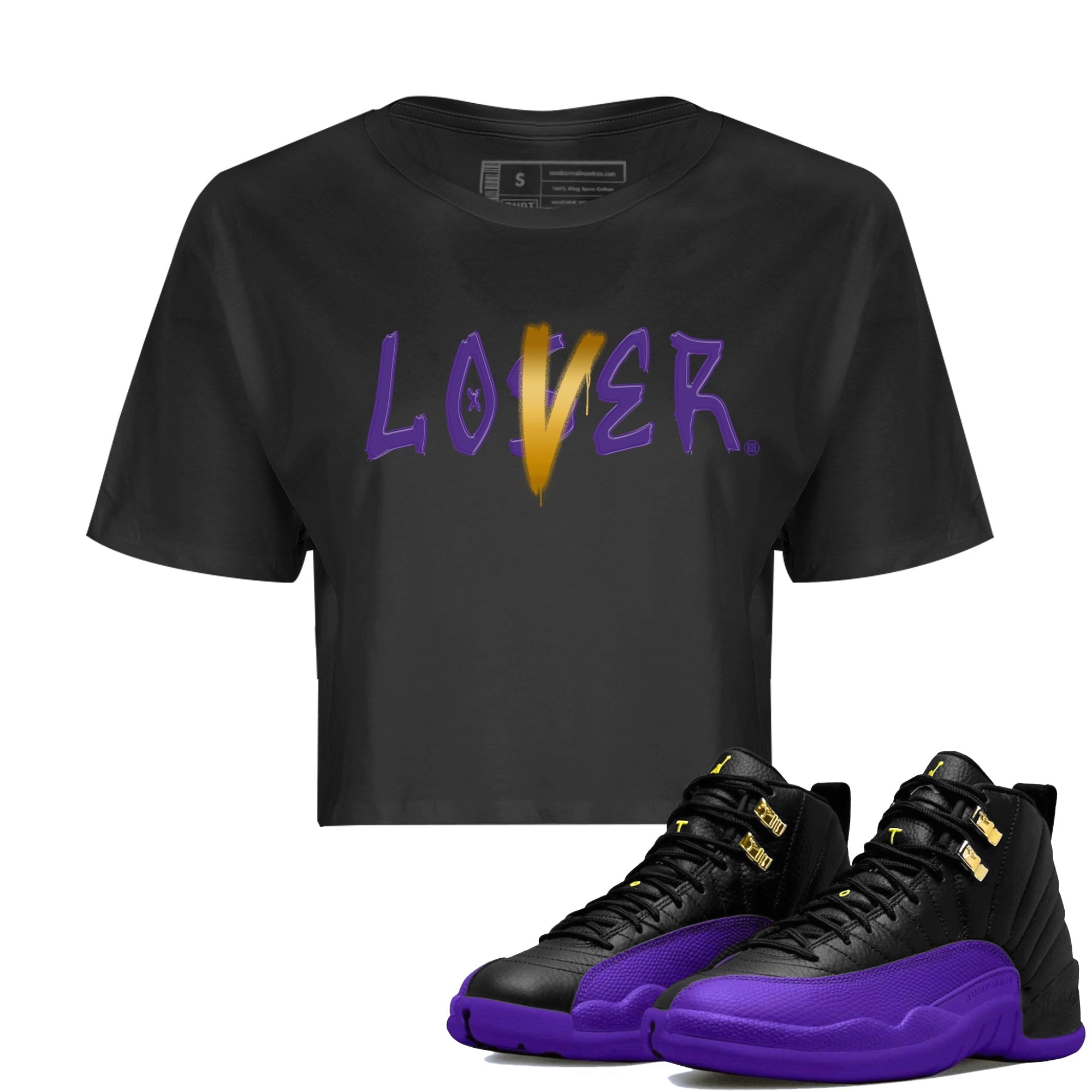 Loser Lover Women's Tops - Air Jordan 12 Field Purple