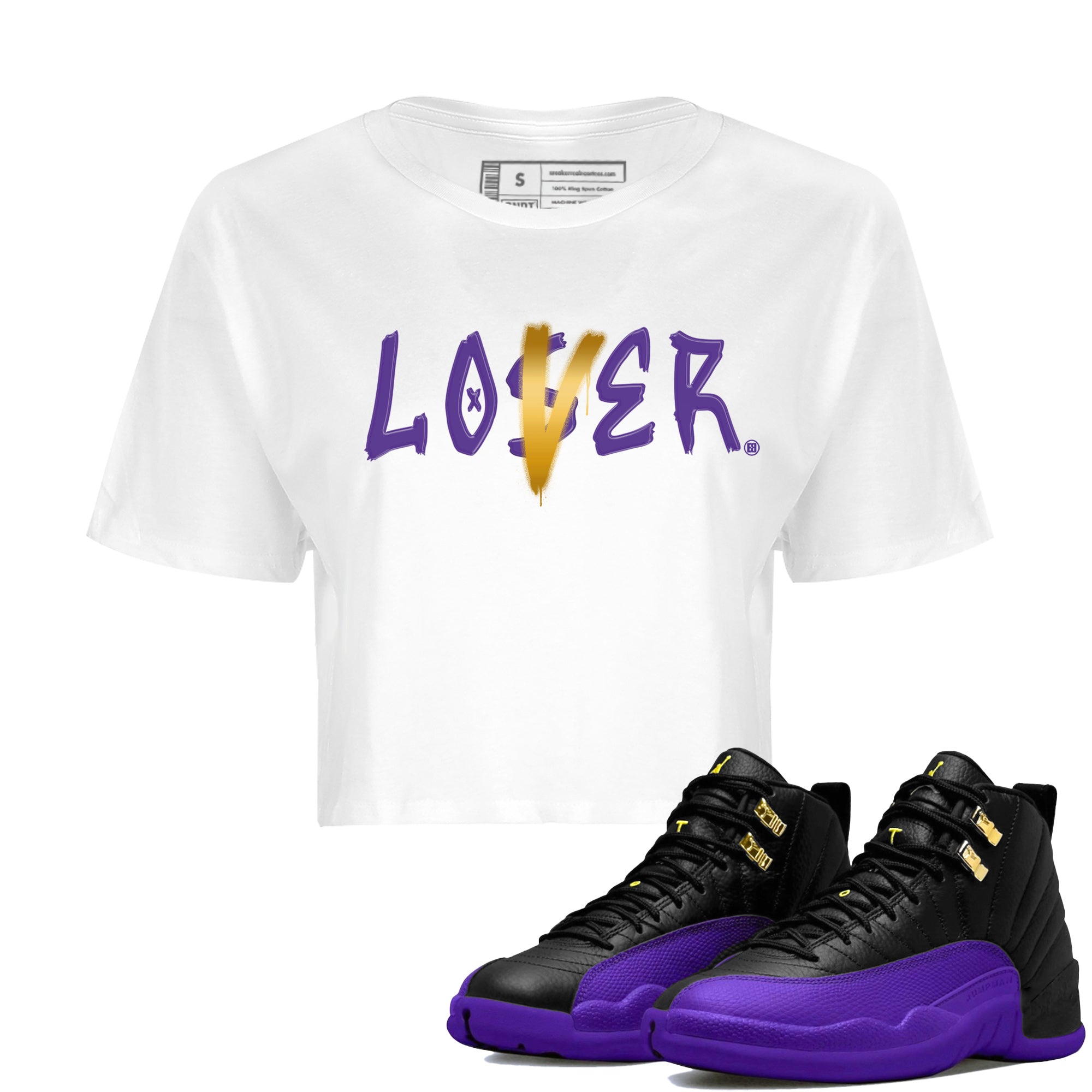 Loser Lover Women's Tops - Air Jordan 12 Field Purple