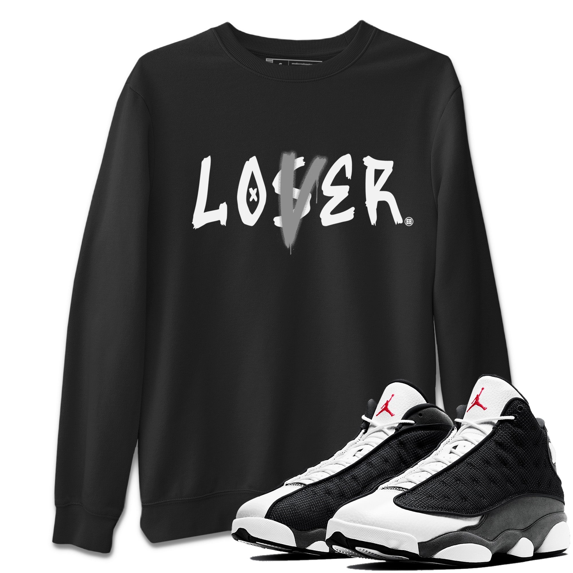 Loser Lover Unisex Tops - Air Jordan 13 Black Flint