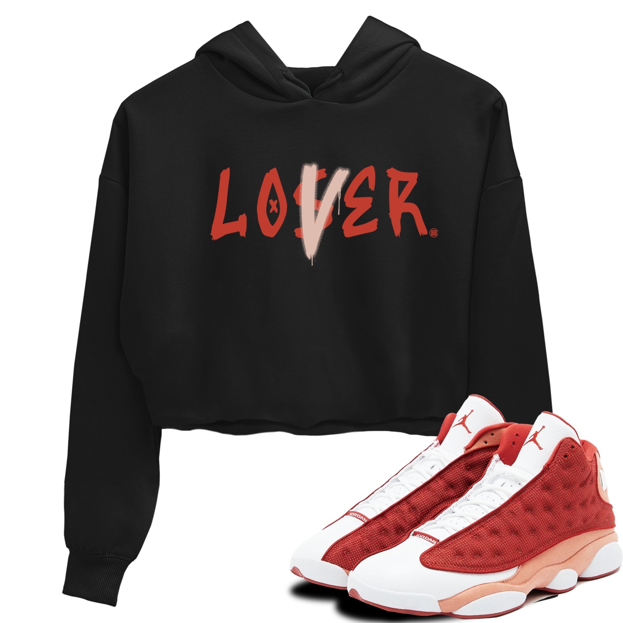 Loser Lover snkmatch Women's Top - Air Jordan 13 Dune Red
