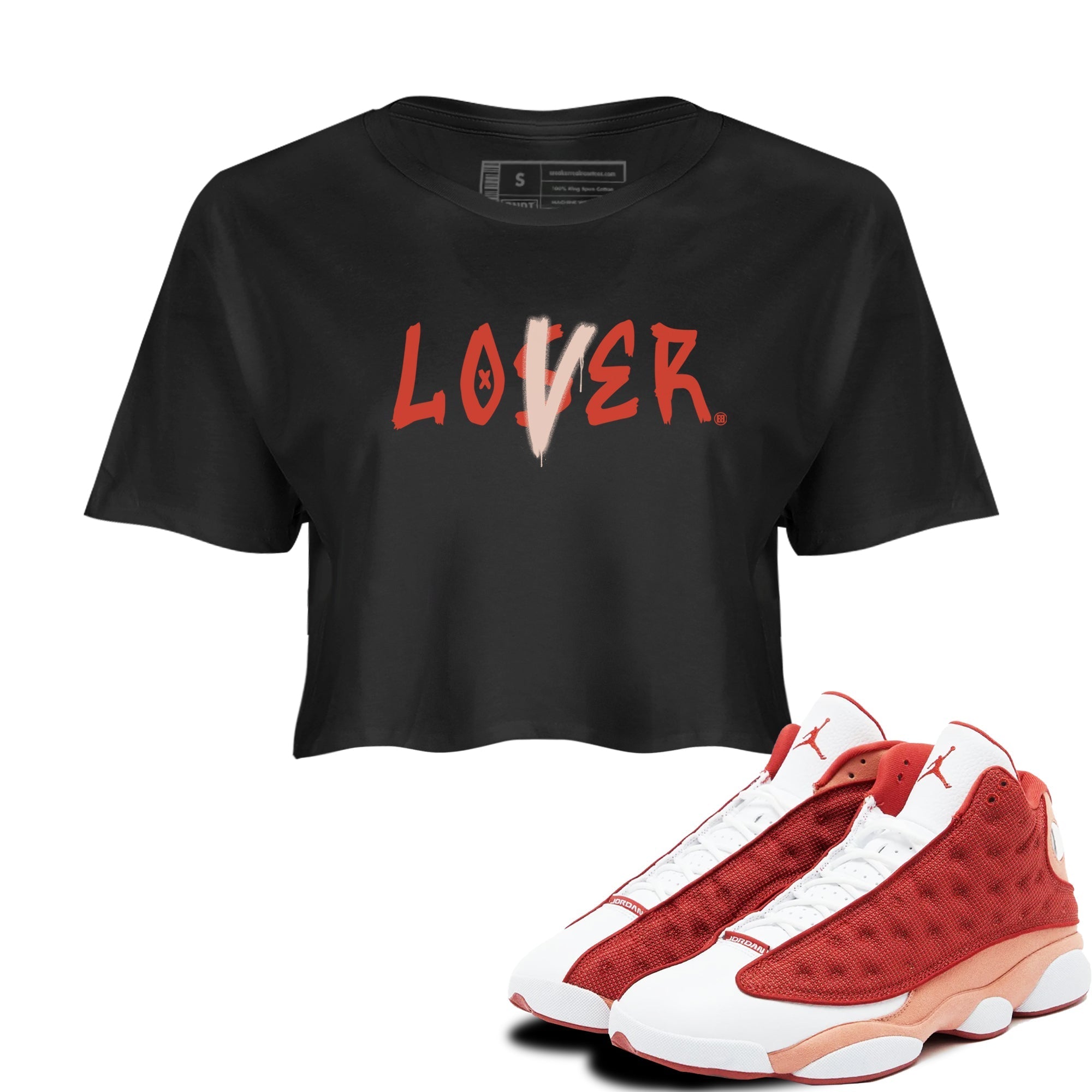 Loser Lover snkmatch Women's Top - Air Jordan 13 Dune Red