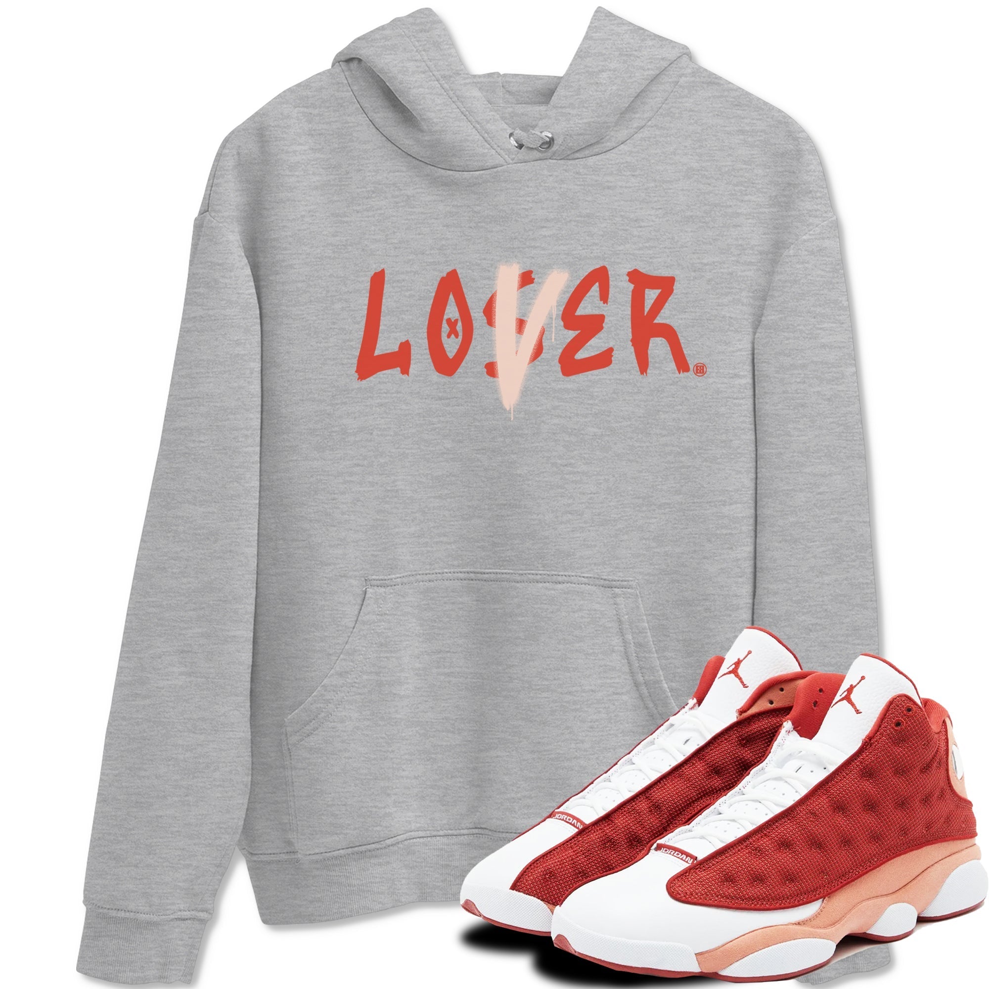 Loser Lover snkmatch Tees - Air Jordan 13 Dune Red