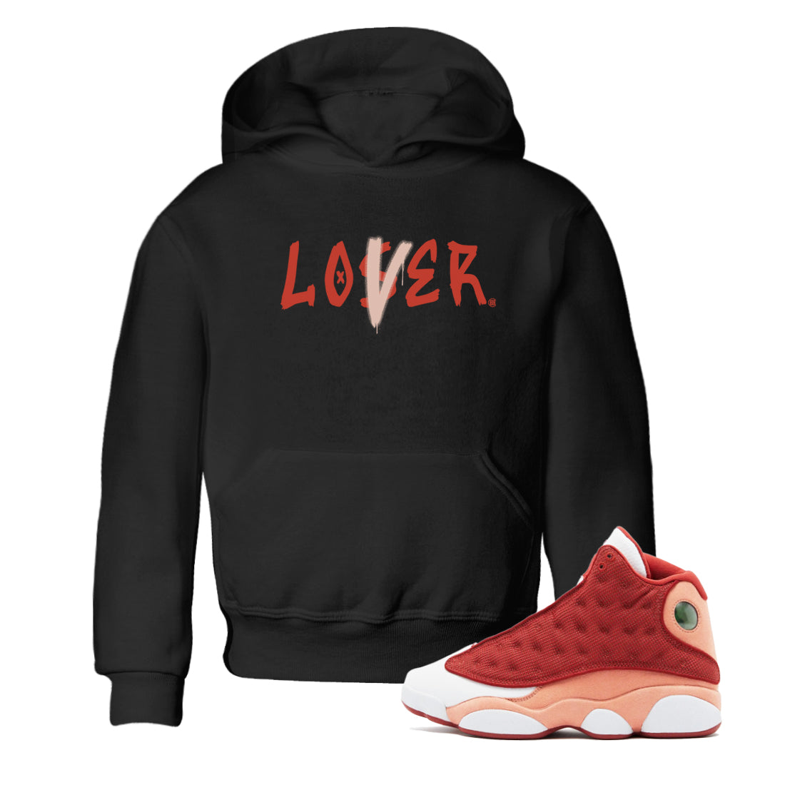 Loser Lover snkmatch Tees Kids - Air Jordan 13 Dune Red