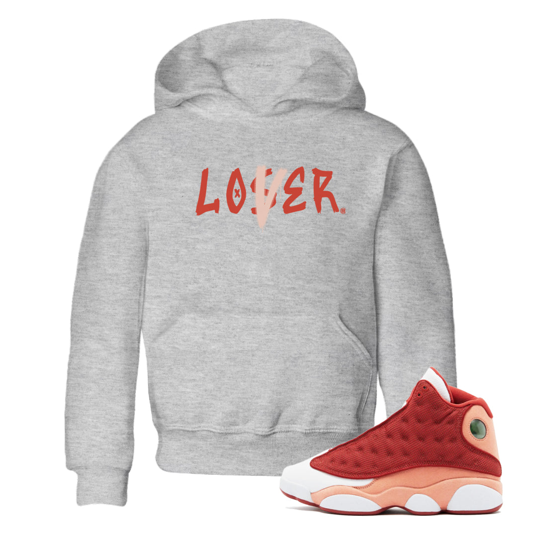Loser Lover snkmatch Tees Kids - Air Jordan 13 Dune Red