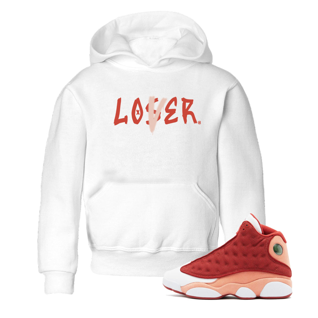 Loser Lover snkmatch Tees Kids - Air Jordan 13 Dune Red