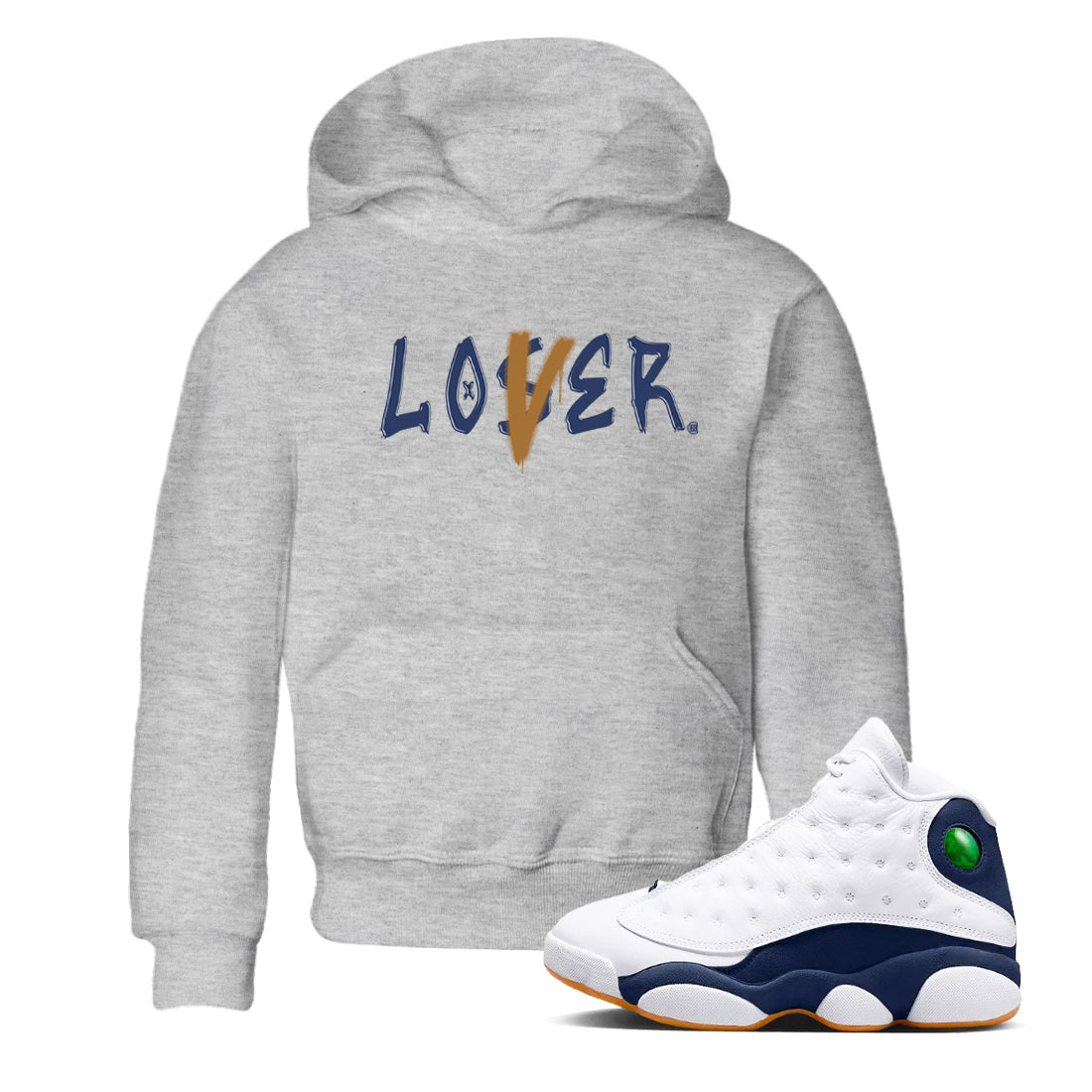 Loser Lover snkmatch Tees Kids - Air Jordan 13 Midnight Navy