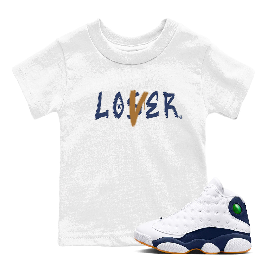 Loser Lover snkmatch Tees Kids - Air Jordan 13 Midnight Navy