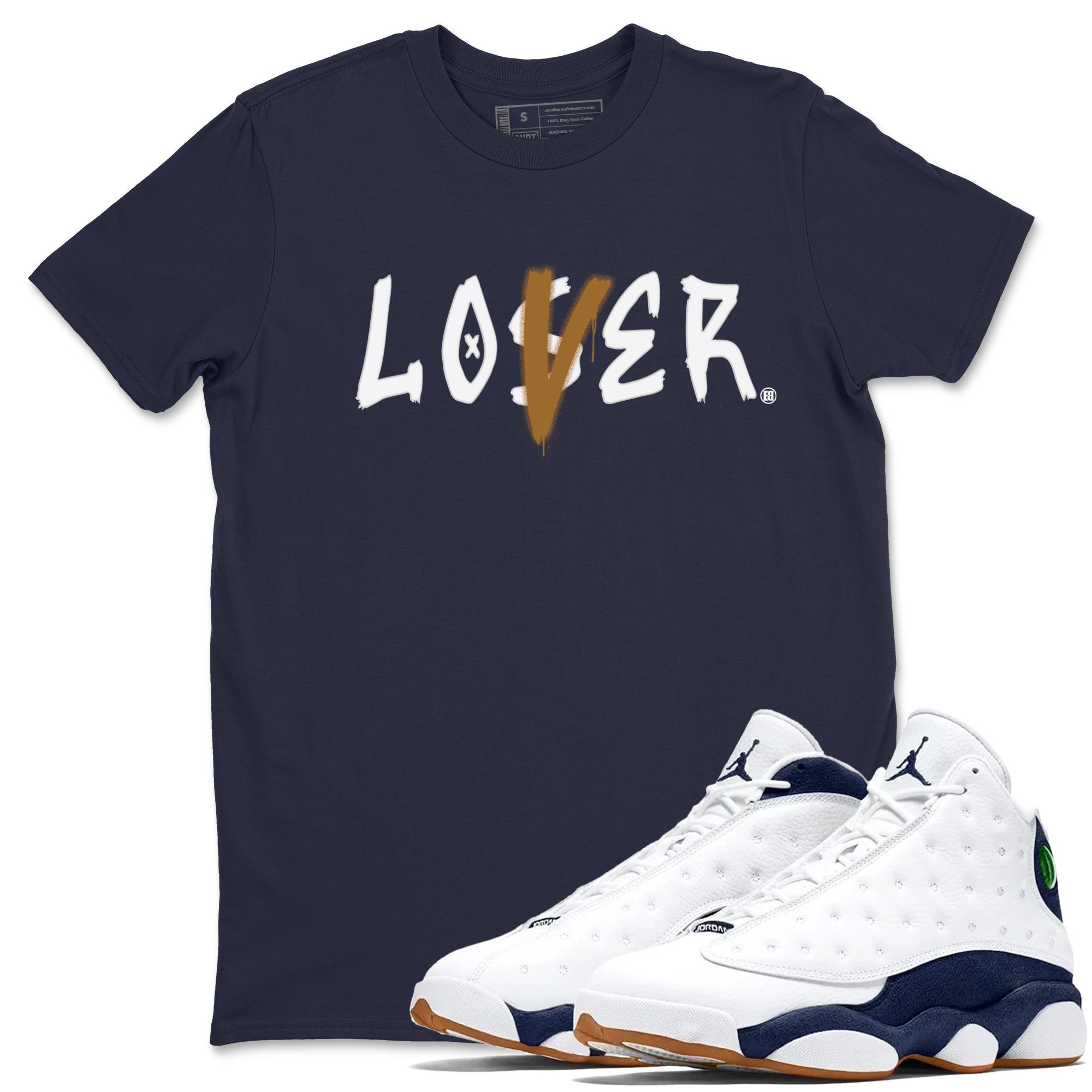 Loser Lover snkmatch Tees - Air Jordan 13 Midnight Navy