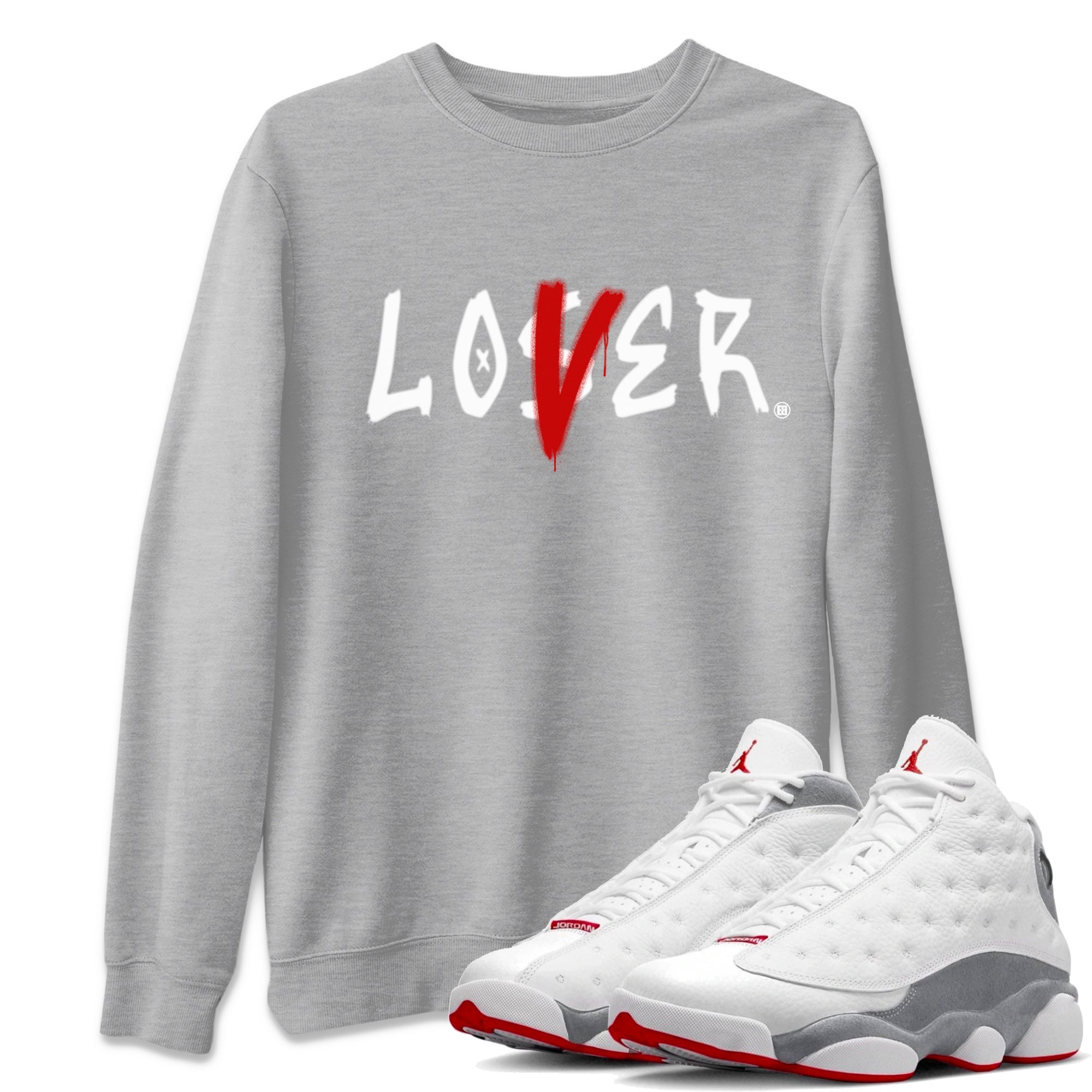 Loser Lover Unisex Tops - Air Jordan 13 Wolf Grey