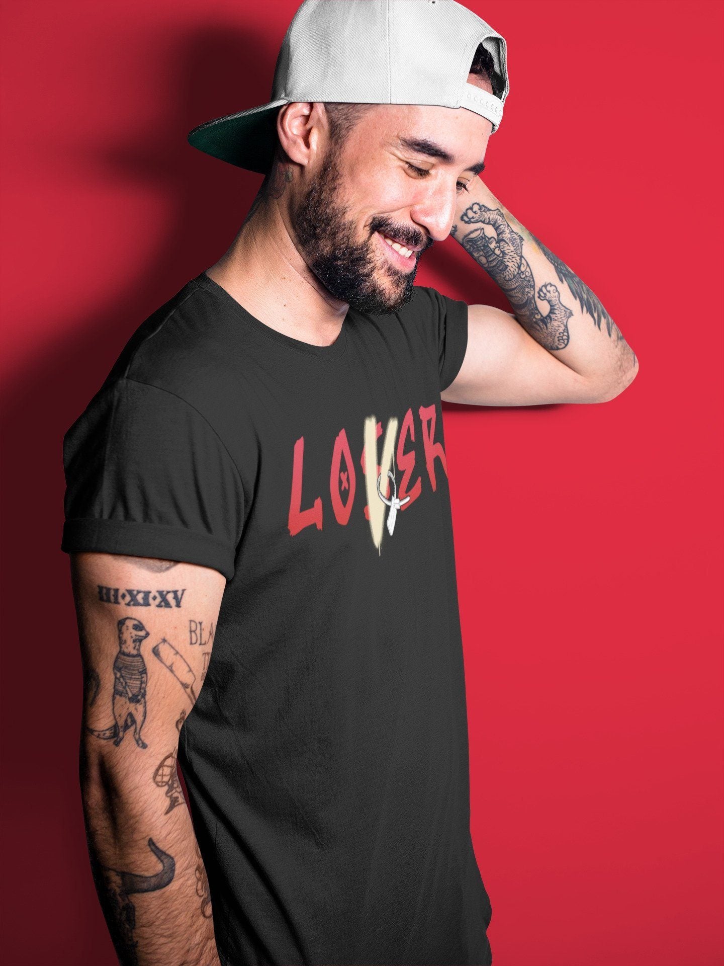 Loser Lover Unisex Tops - Air Jordan 2 OFF-WHITE Varsity Red