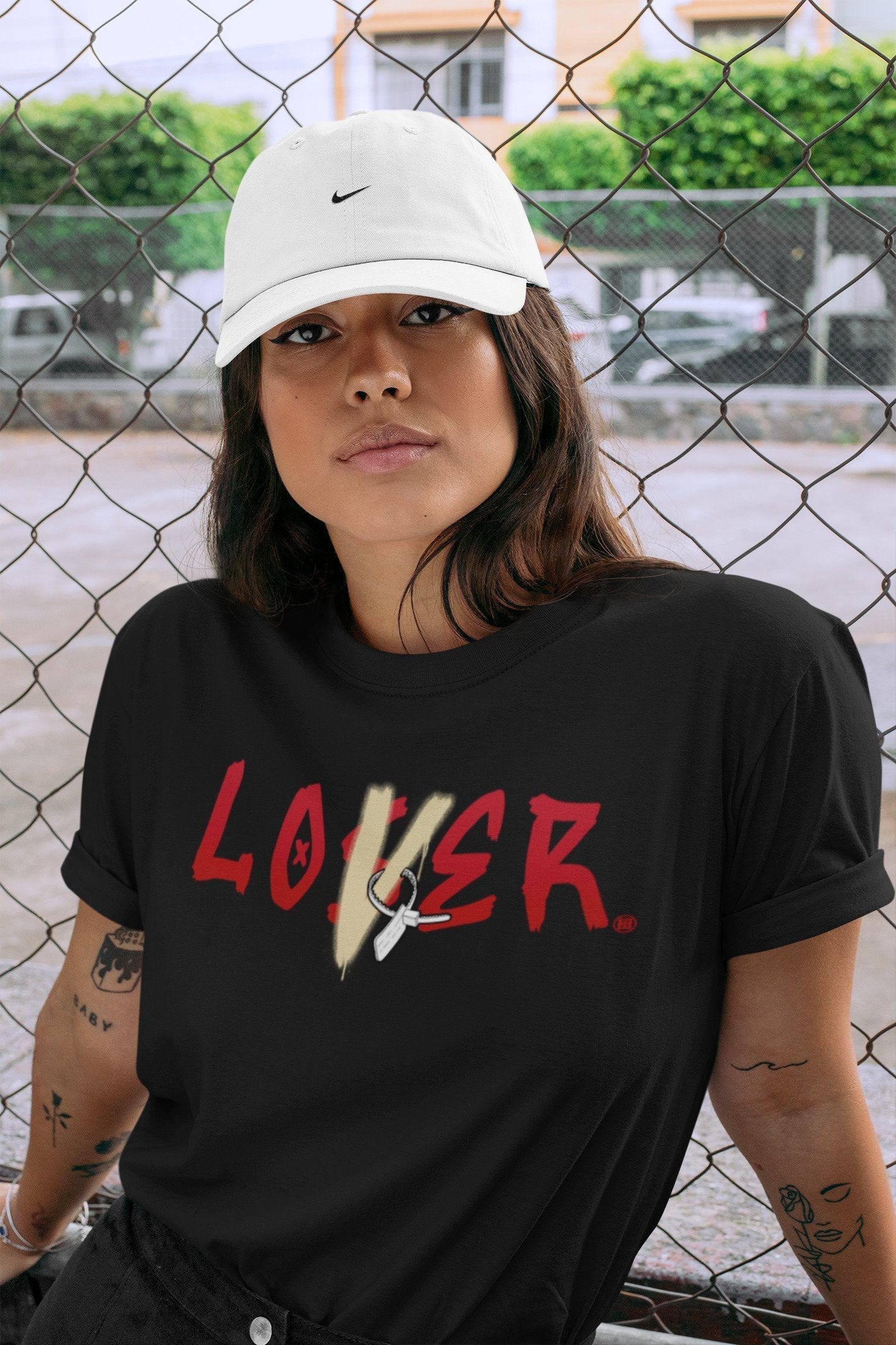 Loser Lover Unisex Tops - Air Jordan 2 OFF-WHITE Varsity Red