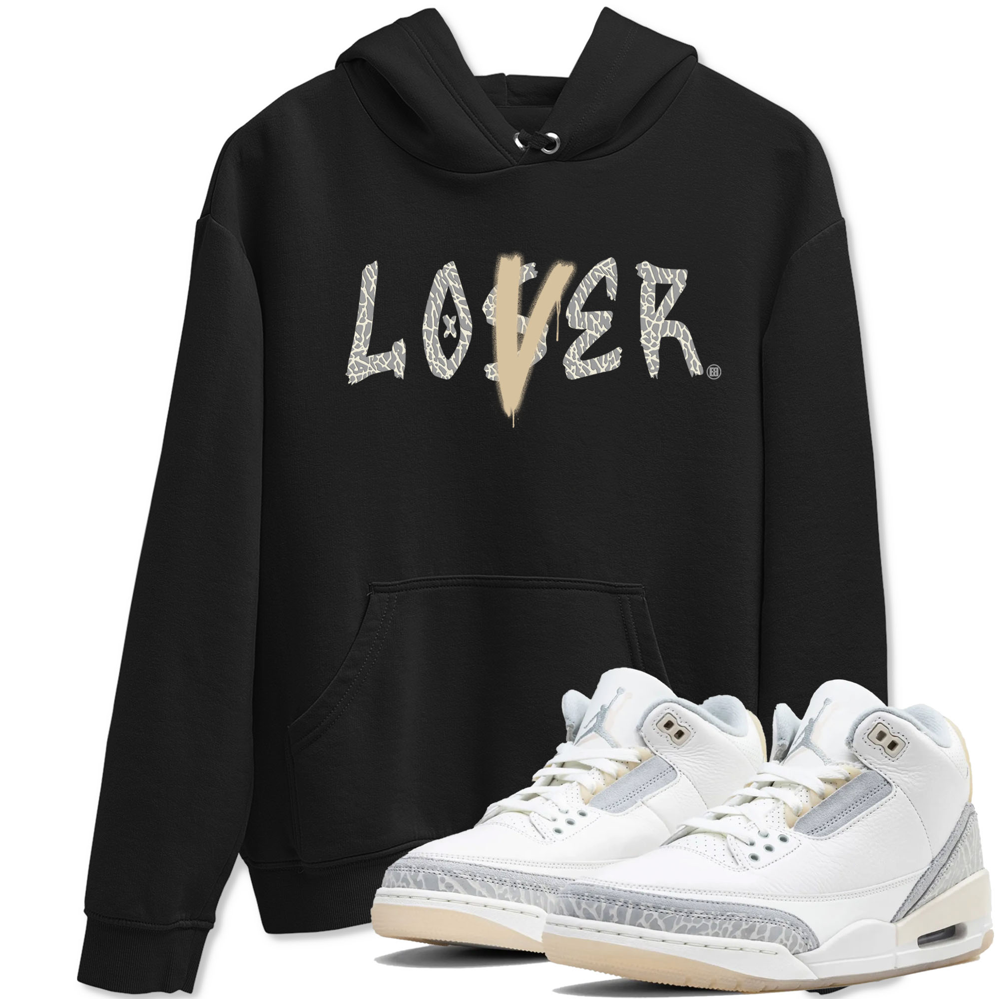 Loser Lover snkmatch Tees - Air Jordan 3 Ivory