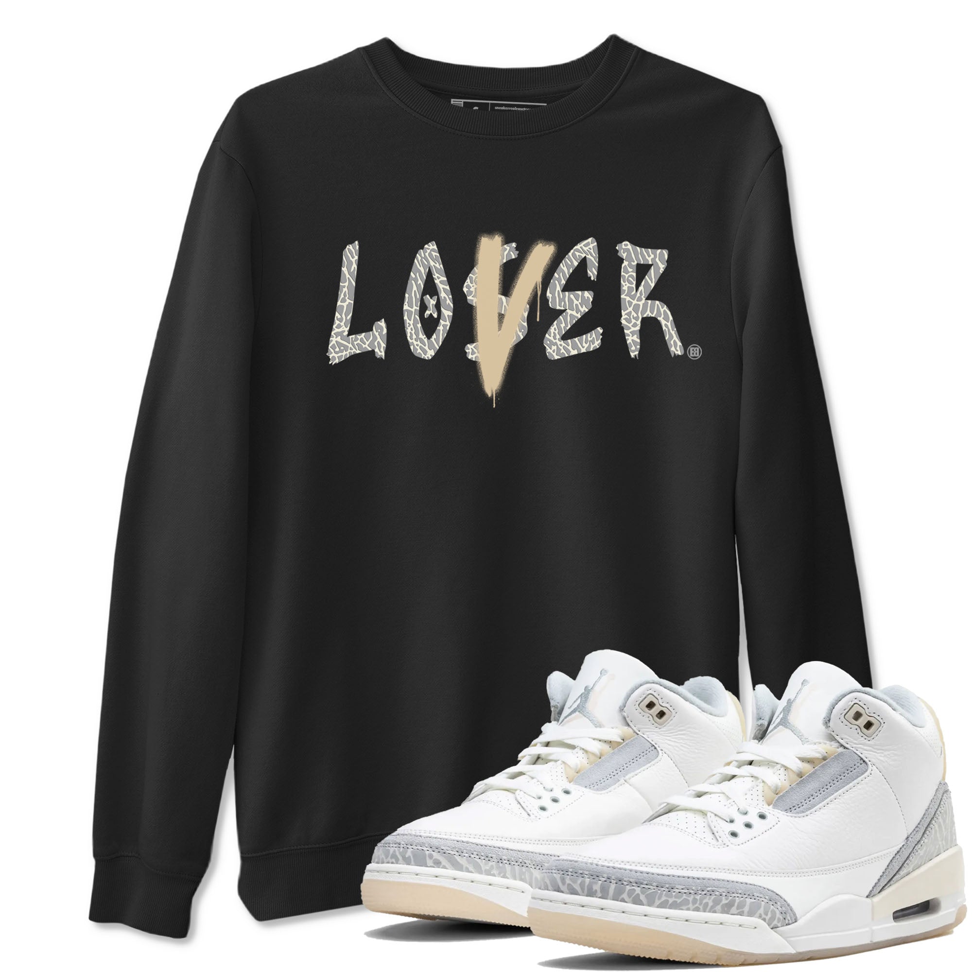 Loser Lover snkmatch Tees - Air Jordan 3 Ivory