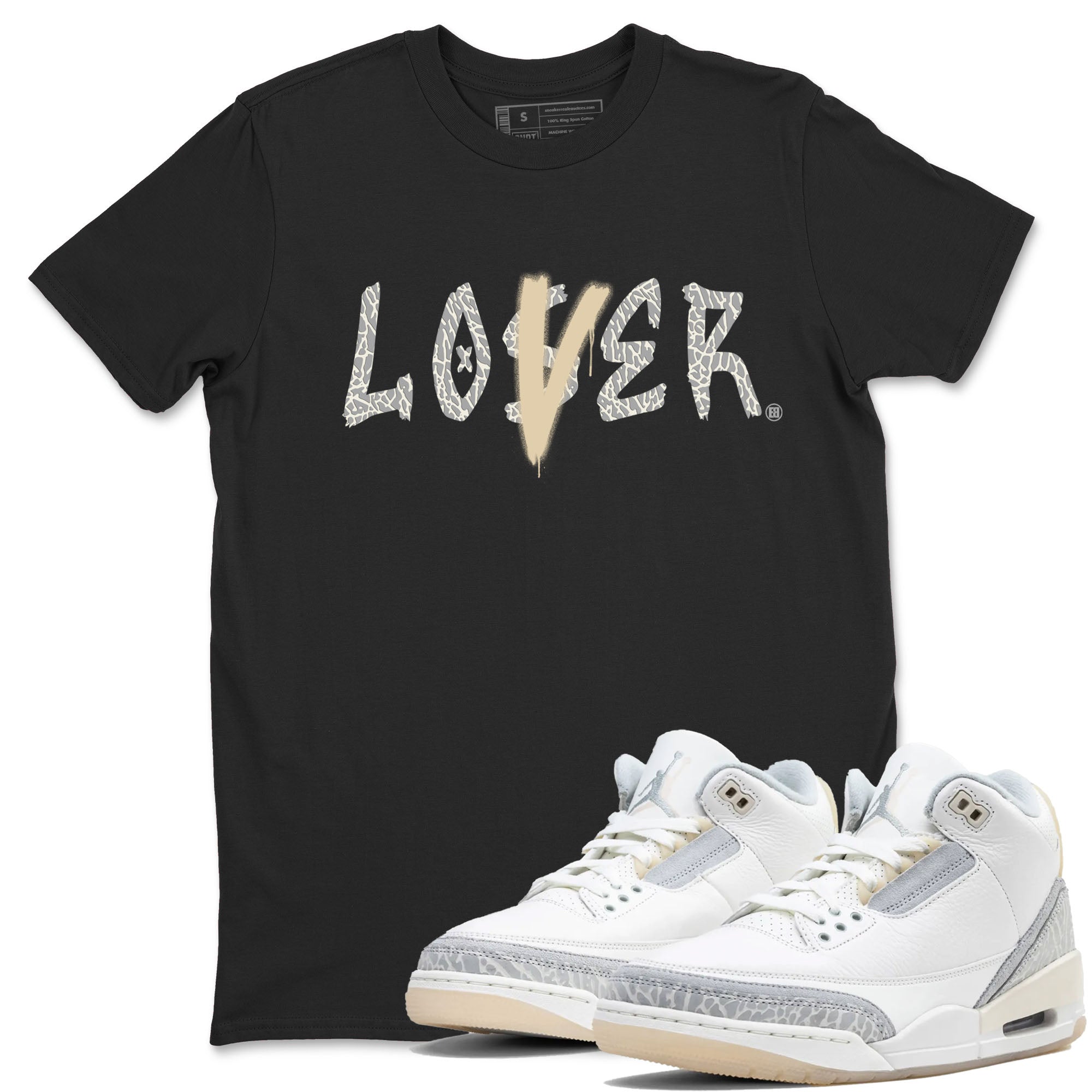 Loser Lover snkmatch Tees - Air Jordan 3 Ivory
