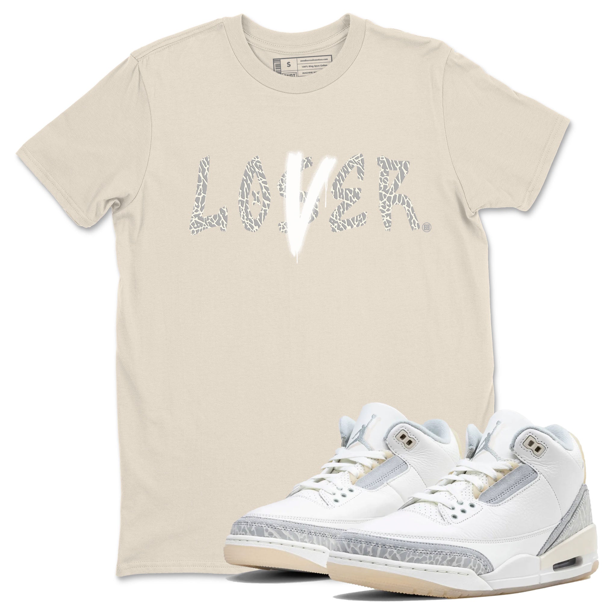 Loser Lover snkmatch Tees - Air Jordan 3 Ivory