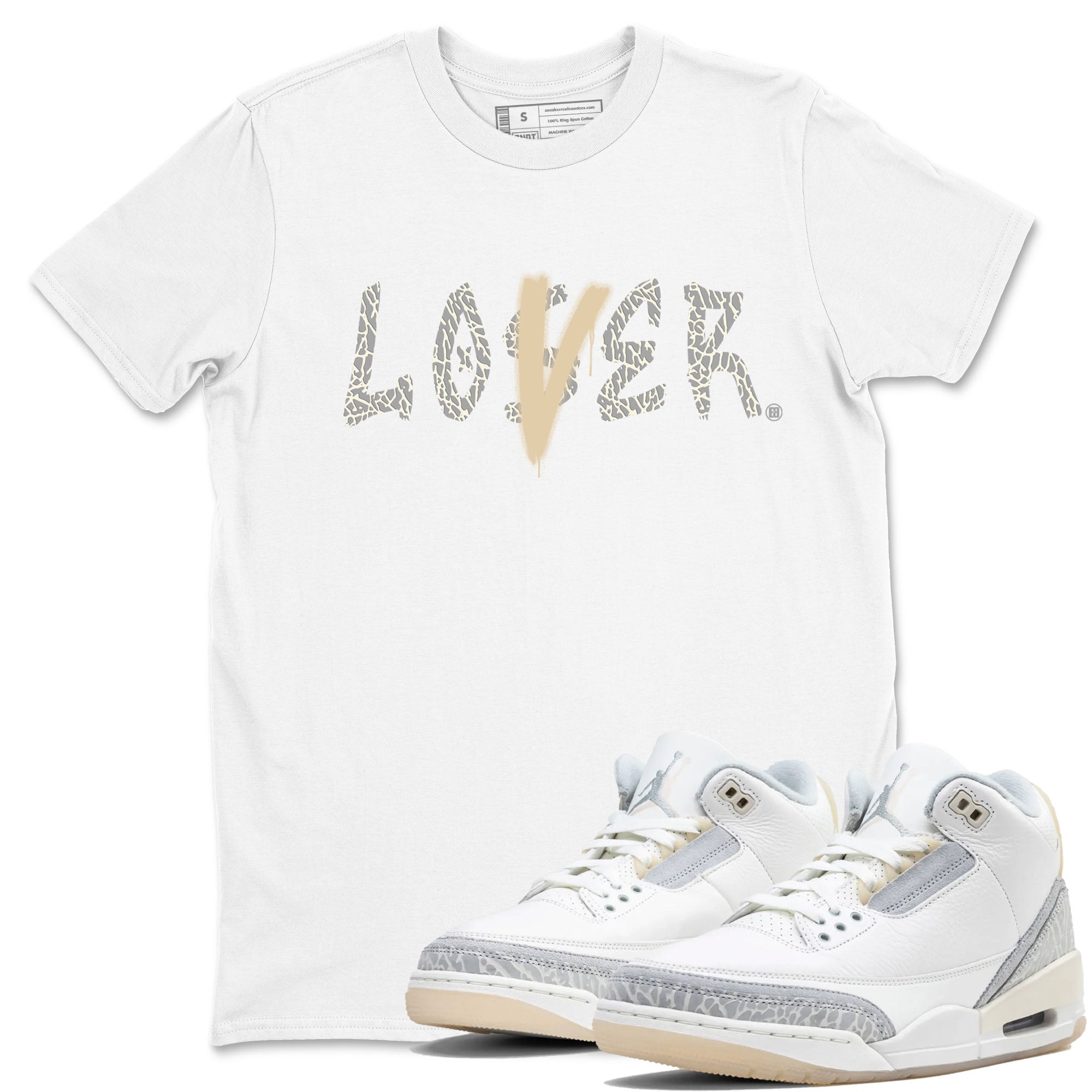 Loser Lover snkmatch Tees - Air Jordan 3 Ivory