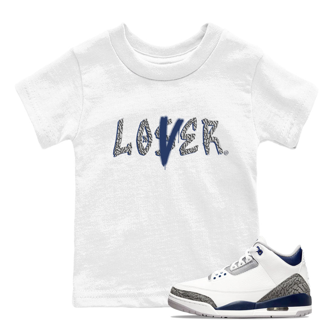 Loser Lover snkmatch Tees Kids - Air Jordan 3 Midnight Navy 2023