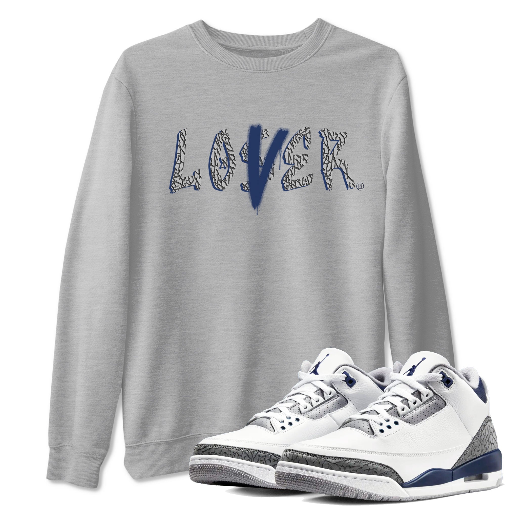Loser Lover snkmatch Tees - Air Jordan 3 Midnight Navy 2023