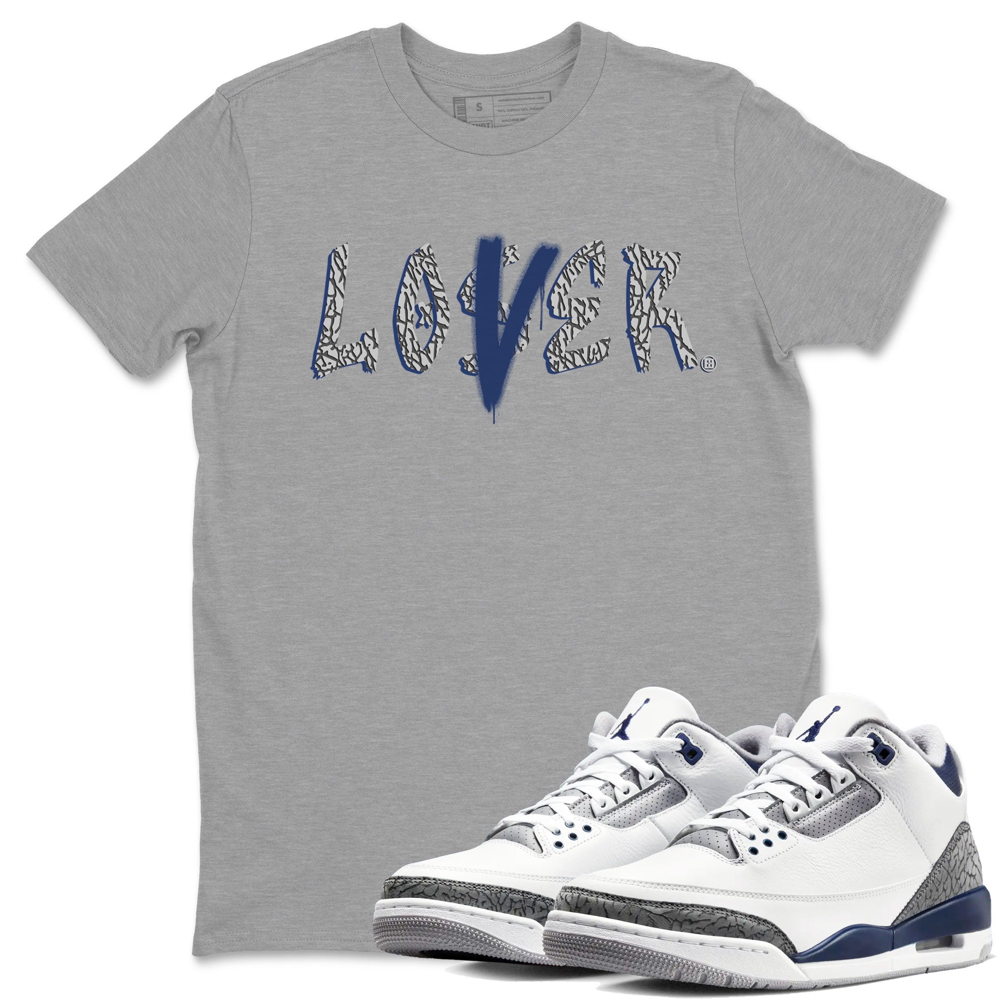 Loser Lover snkmatch Tees - Air Jordan 3 Midnight Navy 2023