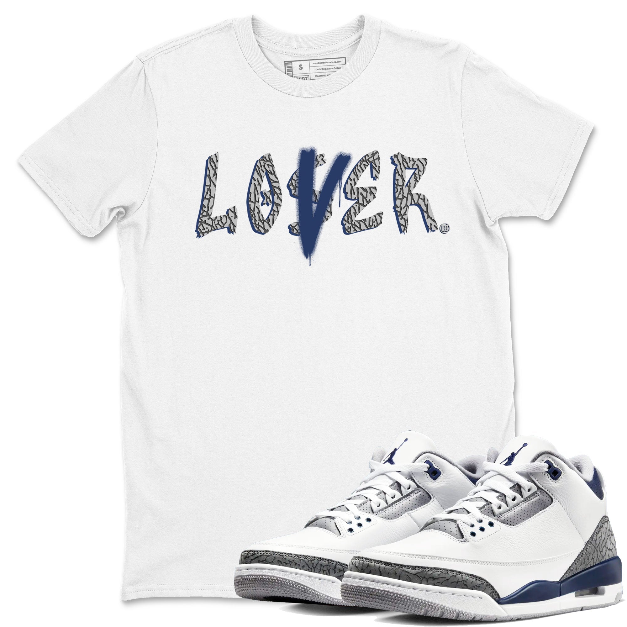 Loser Lover snkmatch Tees - Air Jordan 3 Midnight Navy 2023