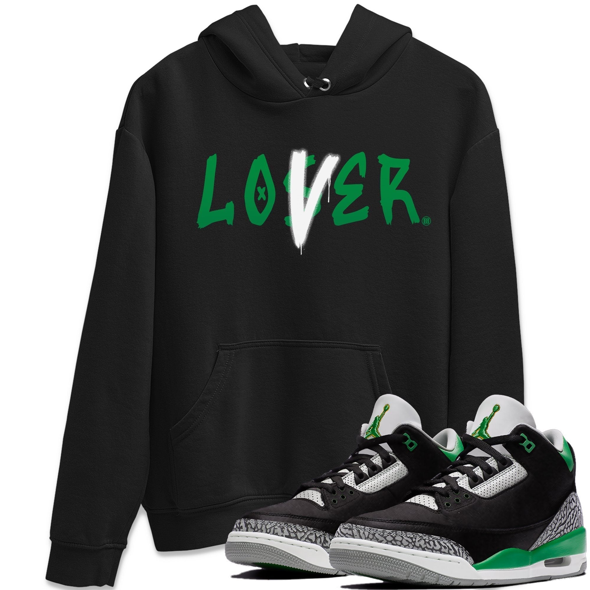 Loser Lover Unisex Tops - Air Jordan 3 Pine Green