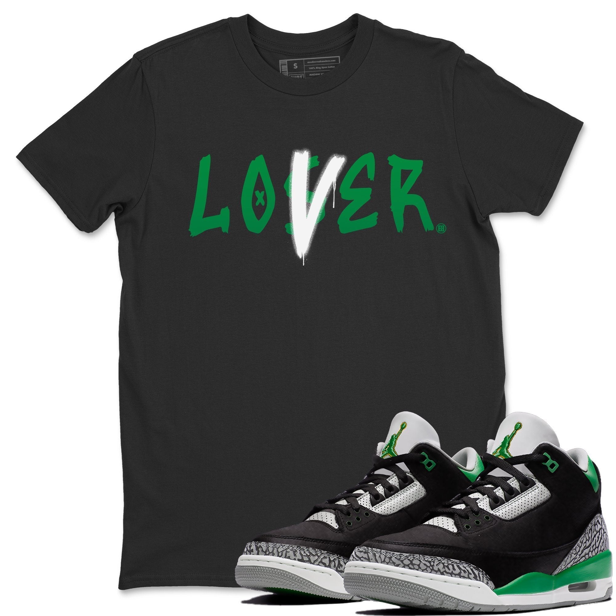 Loser Lover Unisex Tops - Air Jordan 3 Pine Green