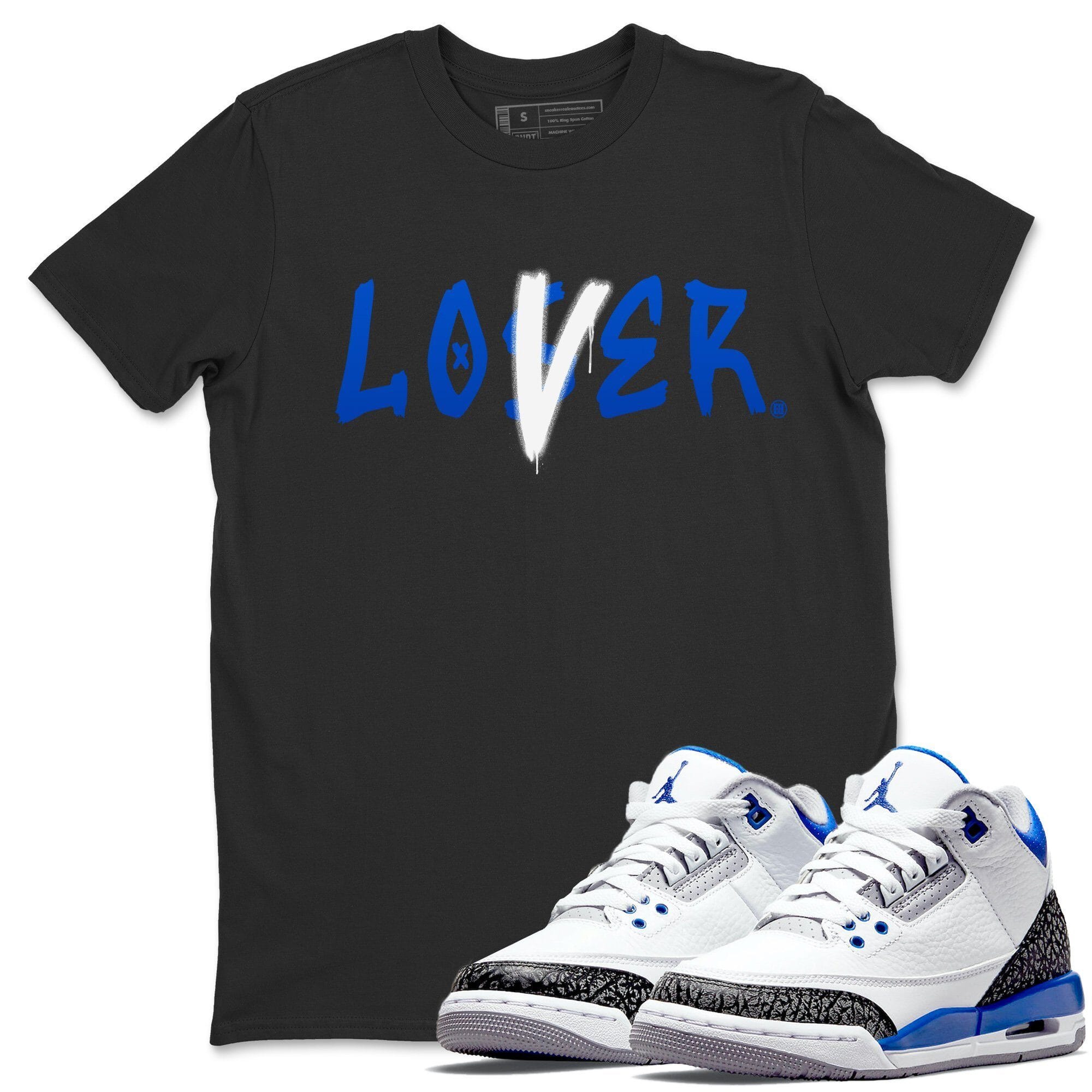 Loser Lover Unisex Tops - Air Jordan 3 Racer Blue