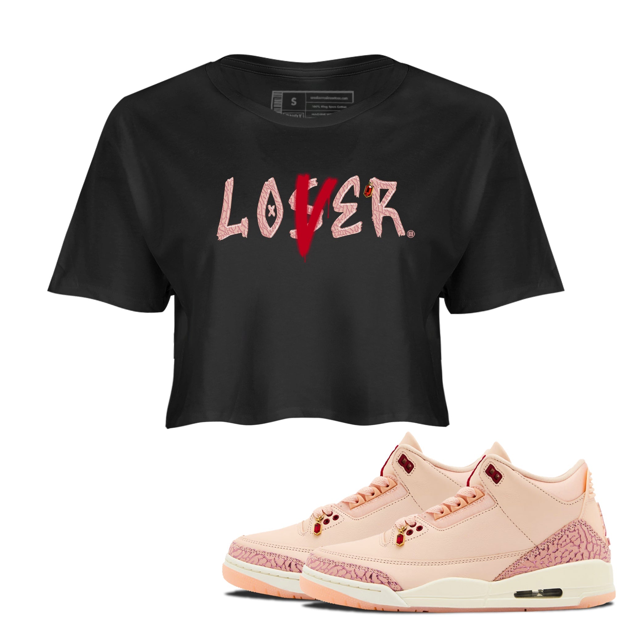 Loser Lover snkmatch Women's Top - Air Jordan 3 Valentines Day