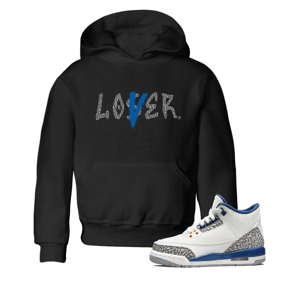 Loser Lover Kids Tops - Air Jordan 3 Wizards