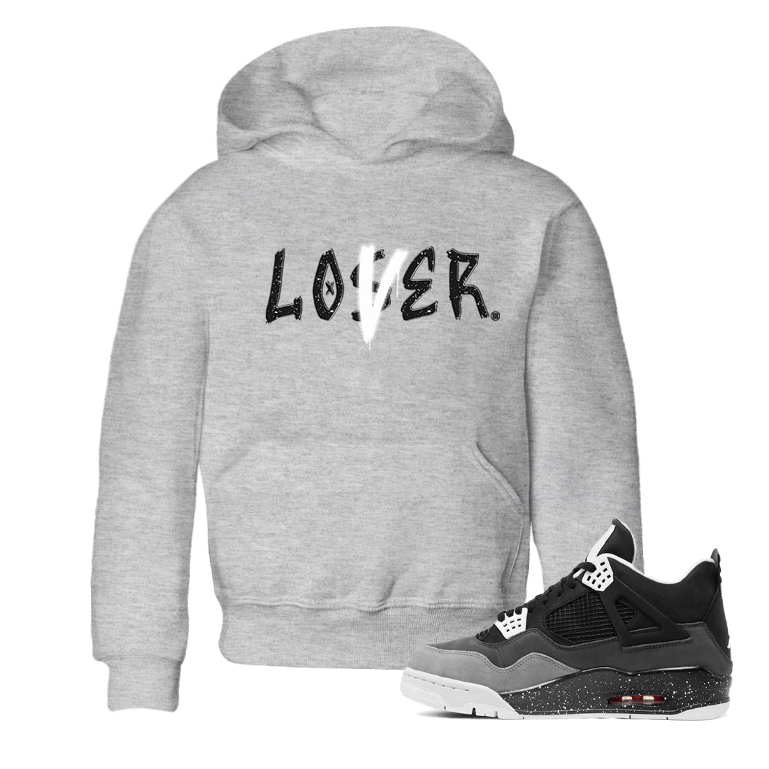 Loser Lover snkmatch Tees Kids - Air Jordan 4 Fear