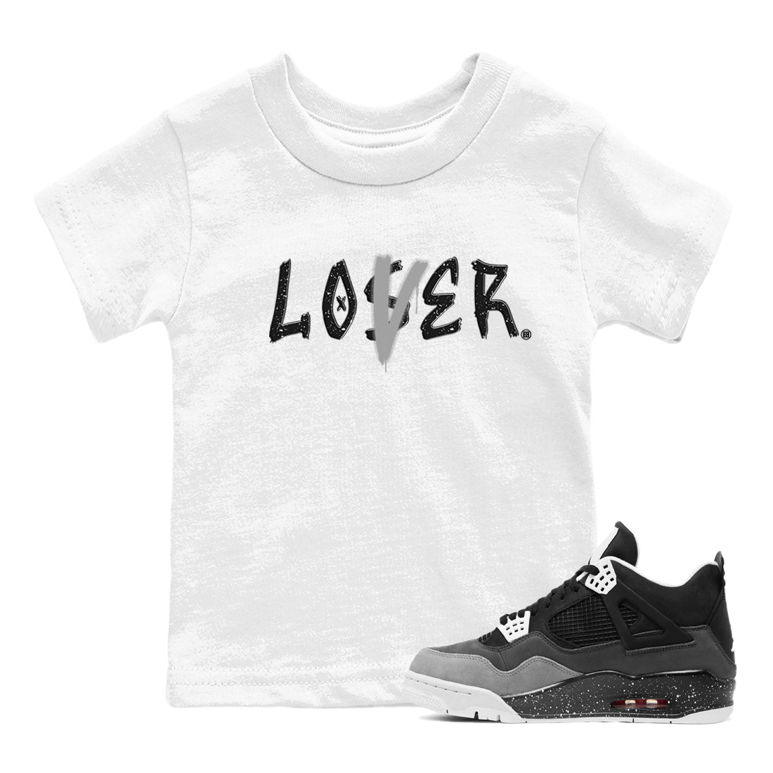 Loser Lover snkmatch Tees Kids - Air Jordan 4 Fear