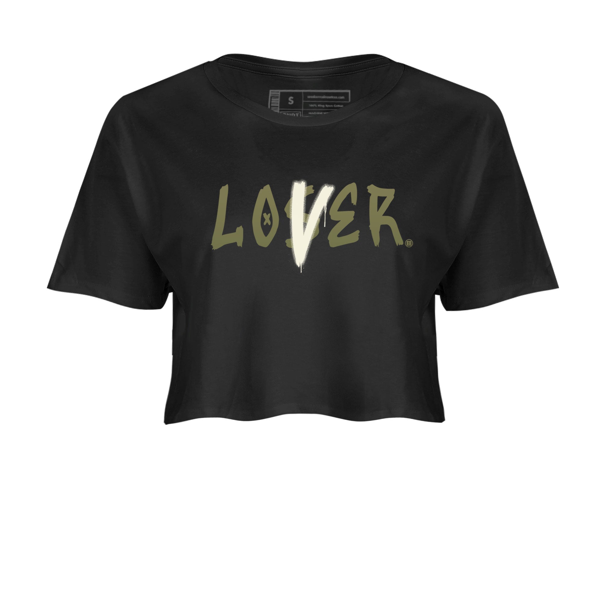 Loser Lover snkmatch Women's Top - Air Jordan 4 Medium Olive