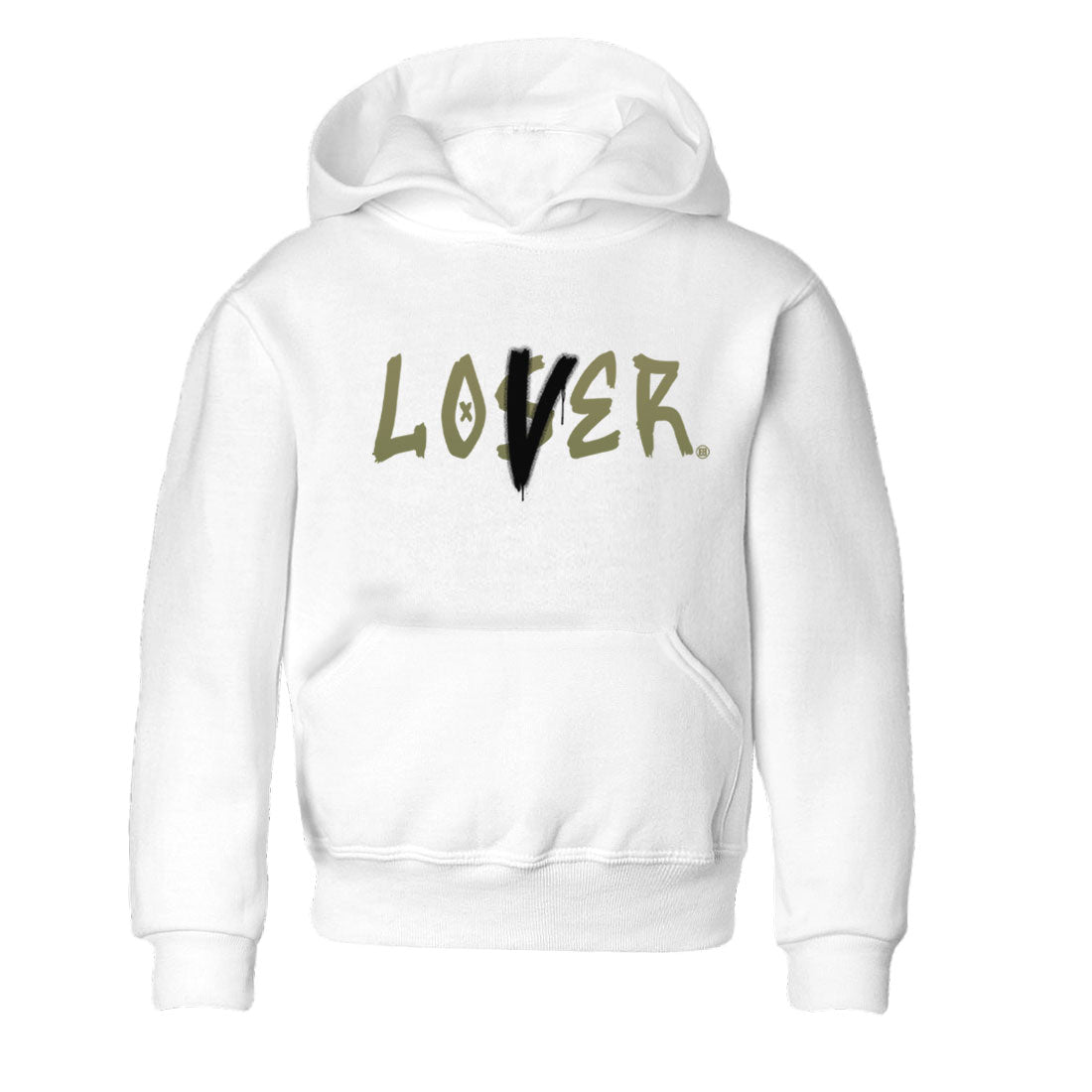 Loser Lover snkmatch Tee Kids - Air Jordan 4 Medium Olive