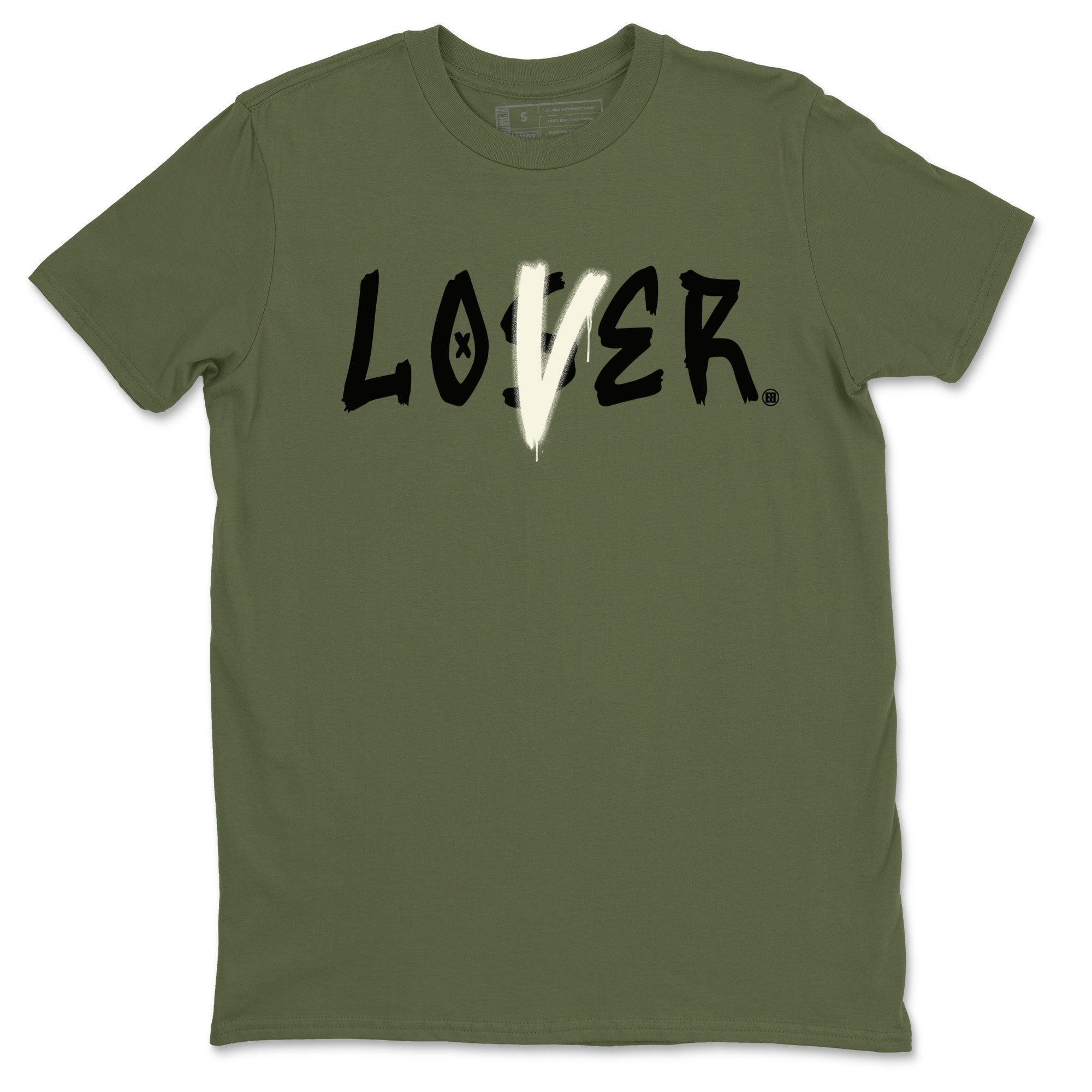 Loser Lover snkmatch Tee - Air Jordan 4 Medium Olive