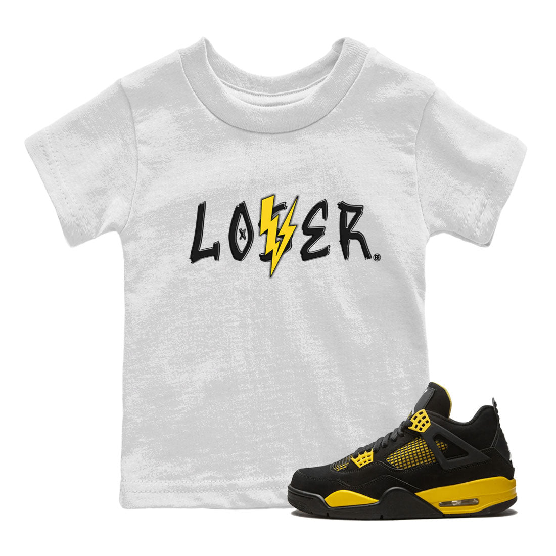 Loser Lover Kids Tops - Air Jordan 4 Thunder