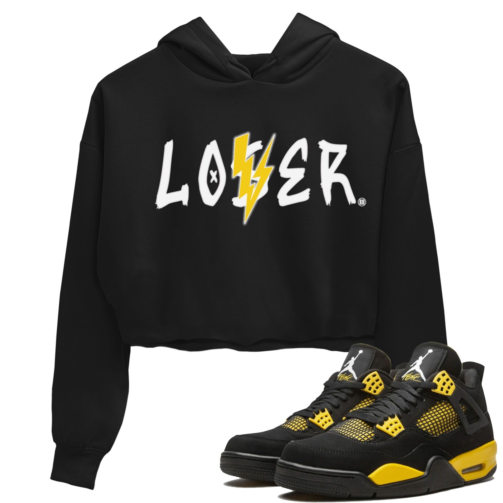 Loser Lover Women's Tops - Air Jordan 4 Thunder