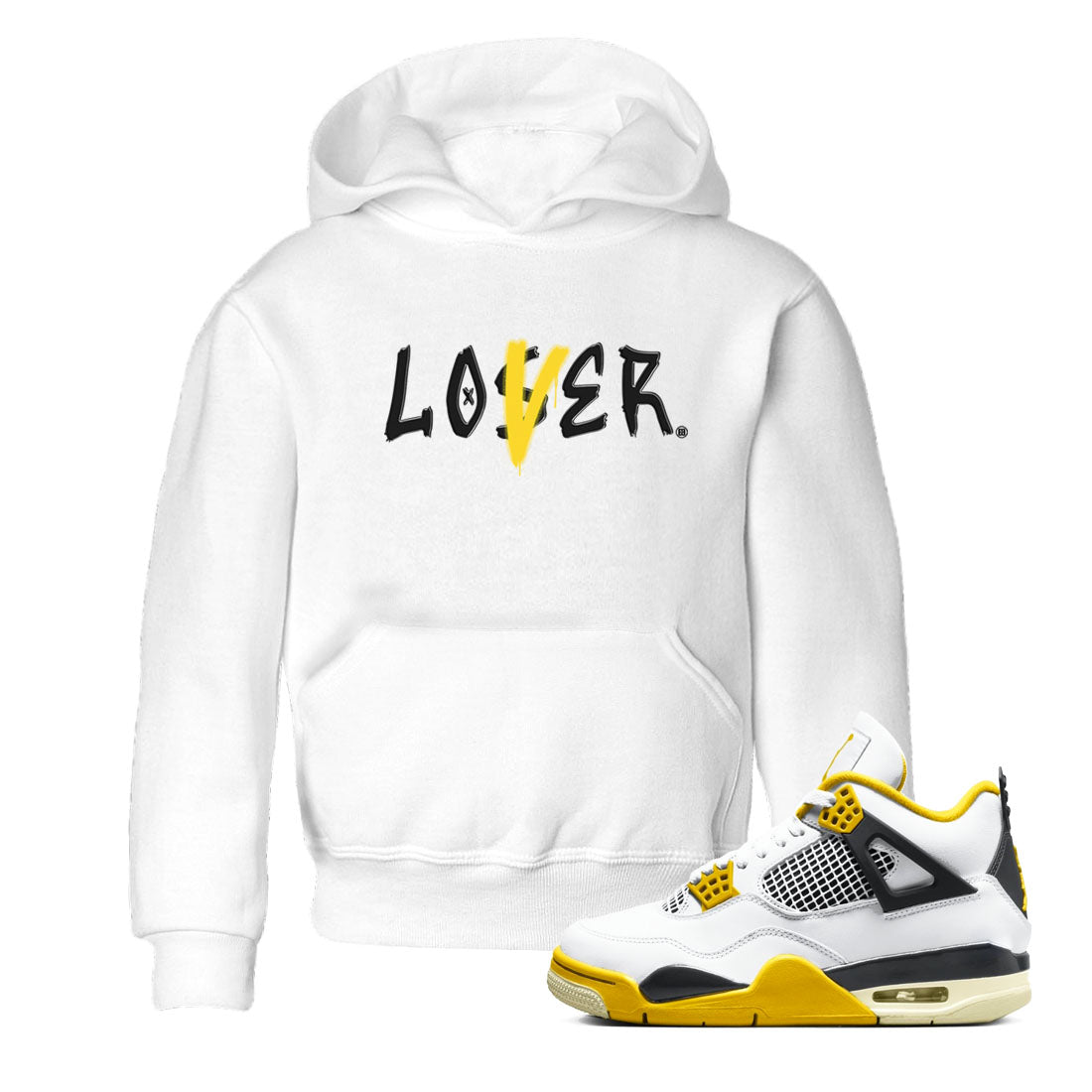 Loser Lover snkmatch Tees Kids - Air Jordan 4 Vivid Sulfur