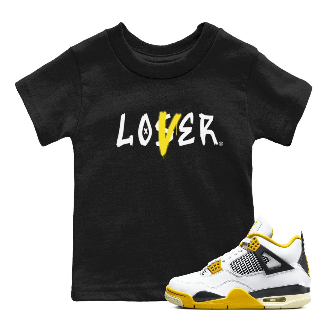 Loser Lover snkmatch Tees Kids - Air Jordan 4 Vivid Sulfur