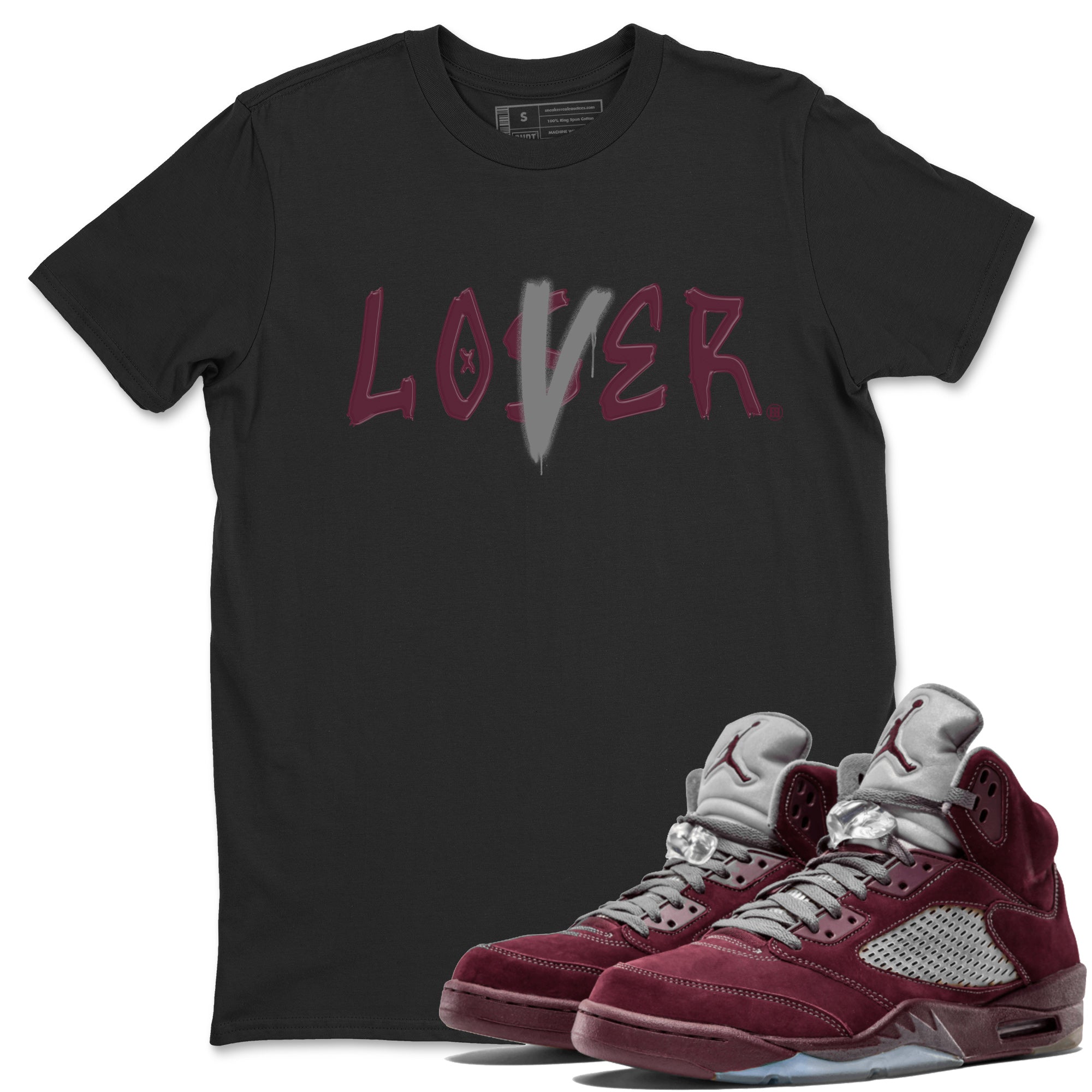 Loser Lover Unisex Tops - Air Jordan 5 Burgundy