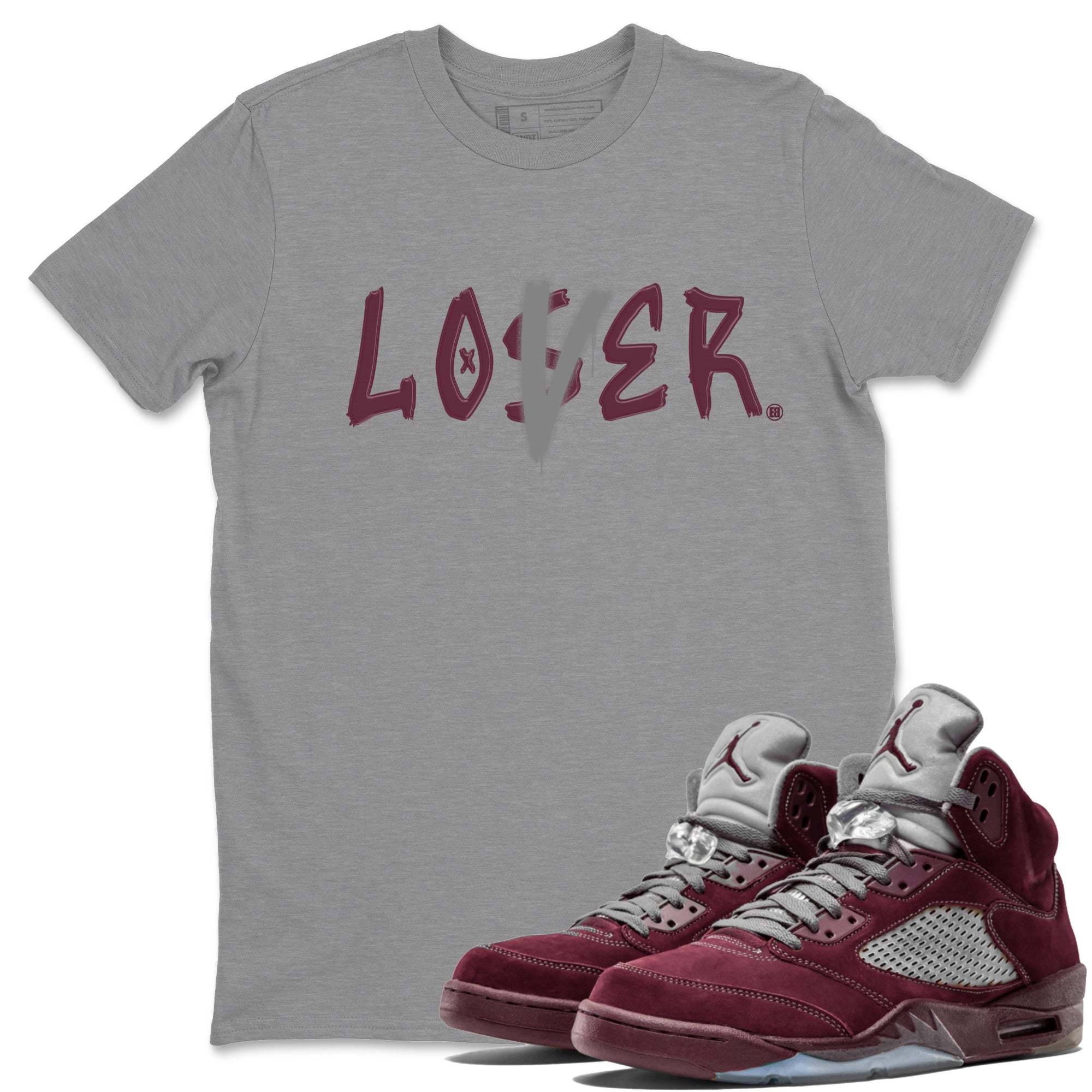 Loser Lover Unisex Tops - Air Jordan 5 Burgundy